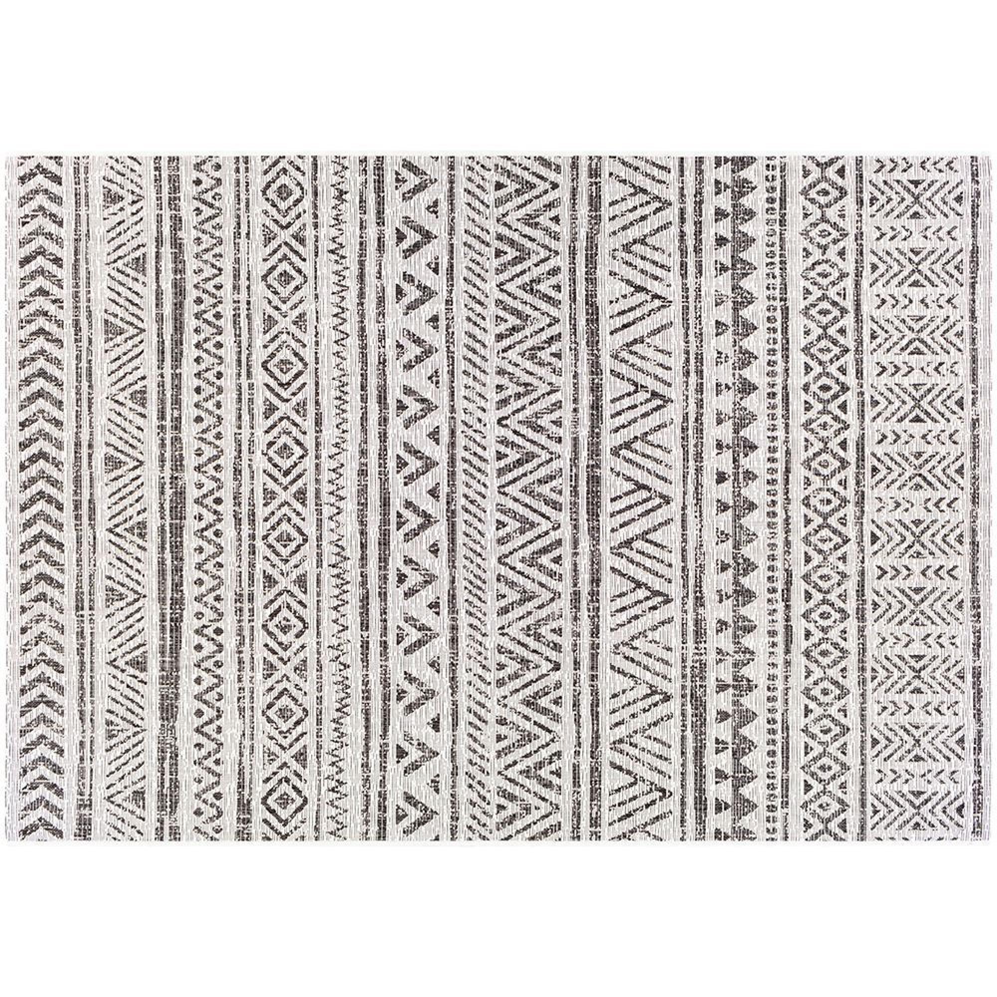 Eagean Geometric Black EAG2347 Rug - Sizes Available
