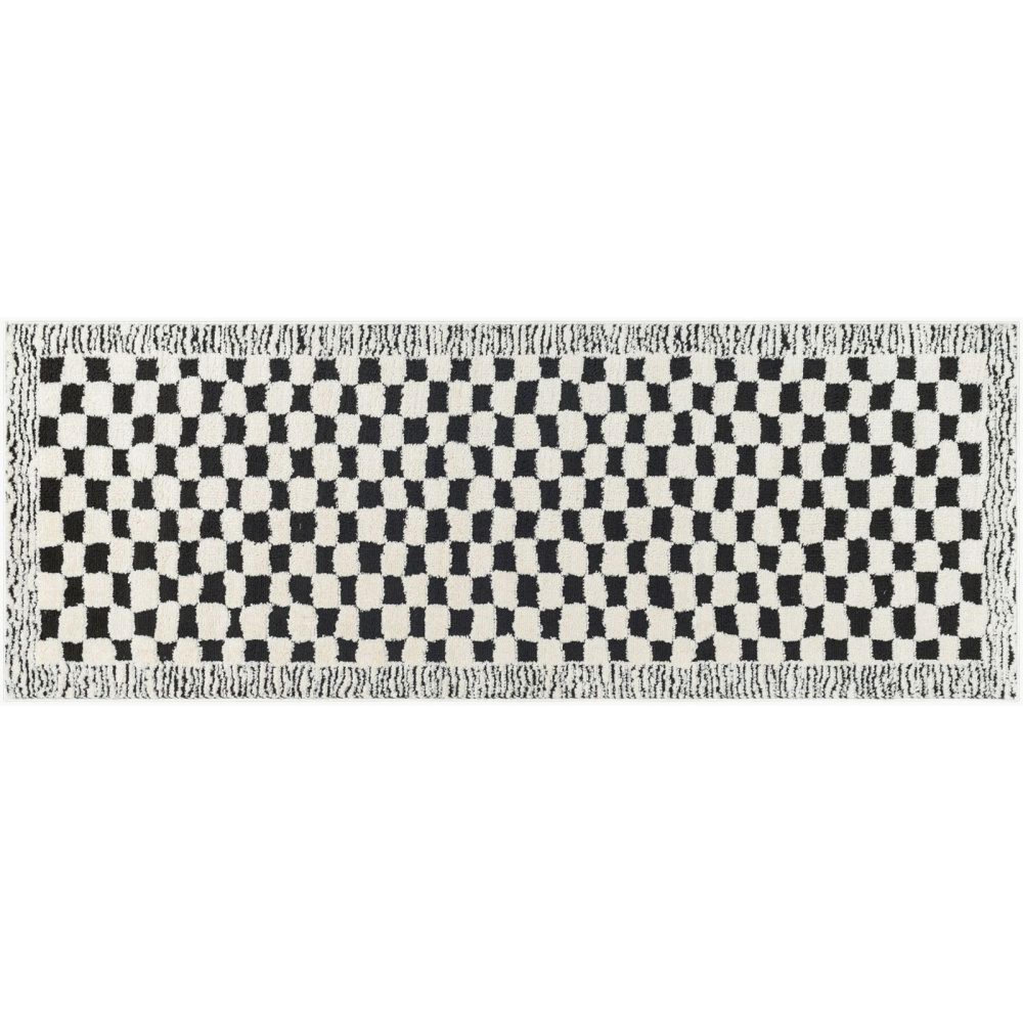 Freud Black High Pile Checkered FEU2325 Runner - Sizes Available