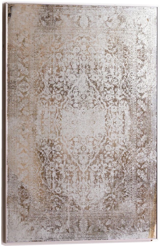 Wall Art Mirror - Antique Etched Foxed