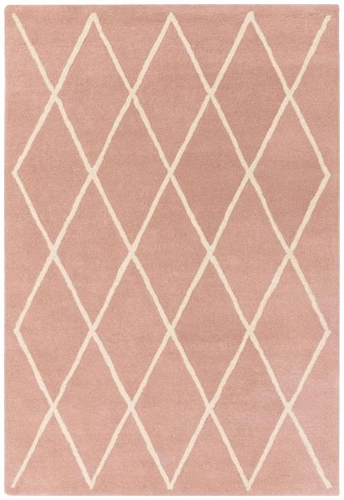 Contemporary Design Albany Rug - Pink - Diamond - Sizes Available