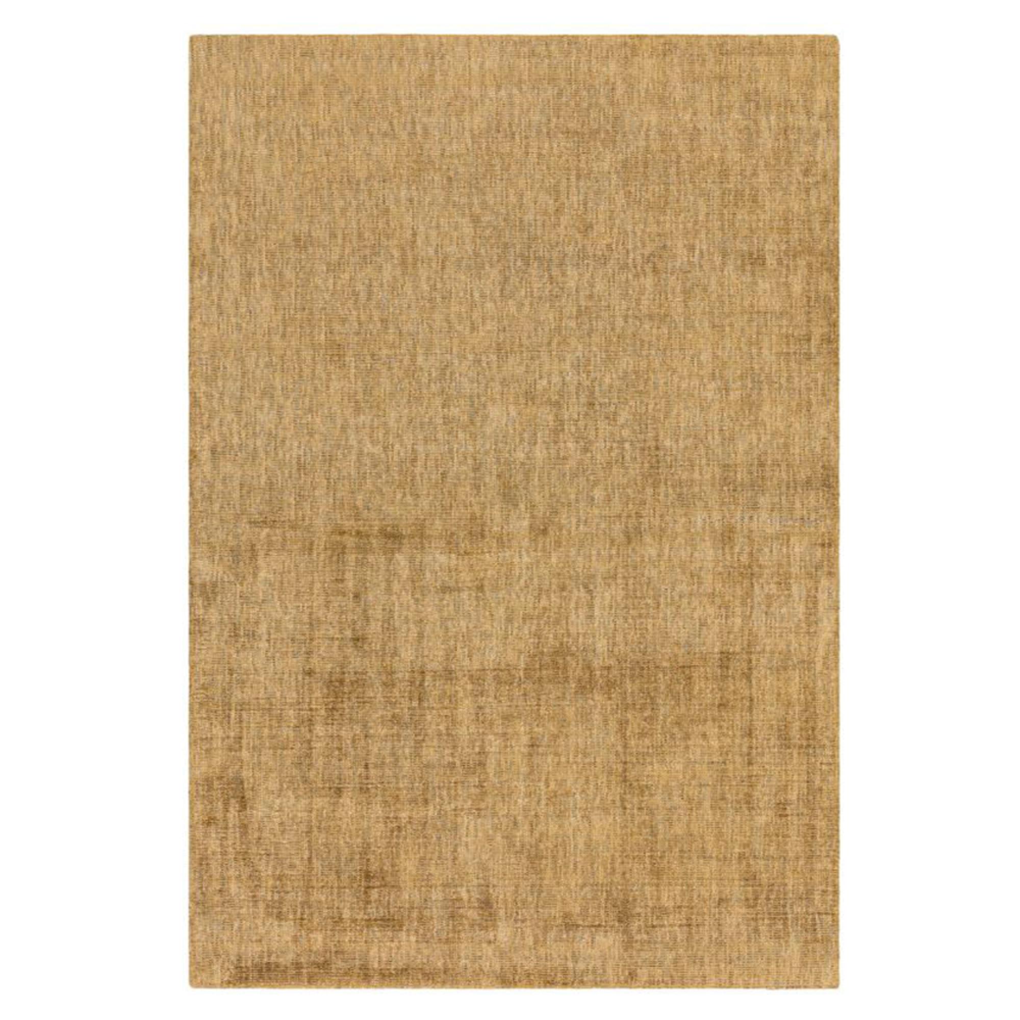 Contemporary Plain Aston Rug - Ochre - Sizes Available