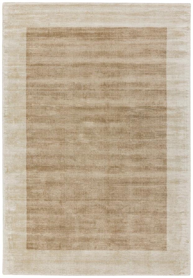 Contemporary Plain Blade Rug - Border 01 - Putty Champagne - Sizes Available