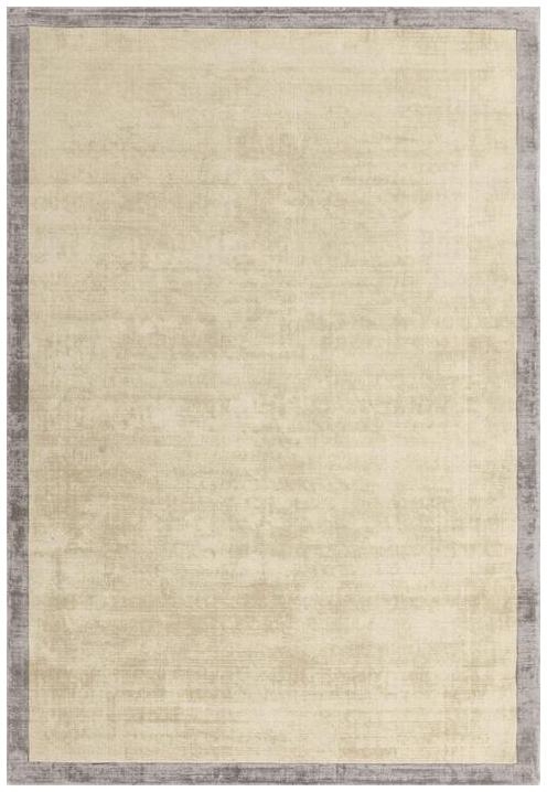Contemporary Plain Blade Rug - Border 07 - Putty Silver - Sizes Available