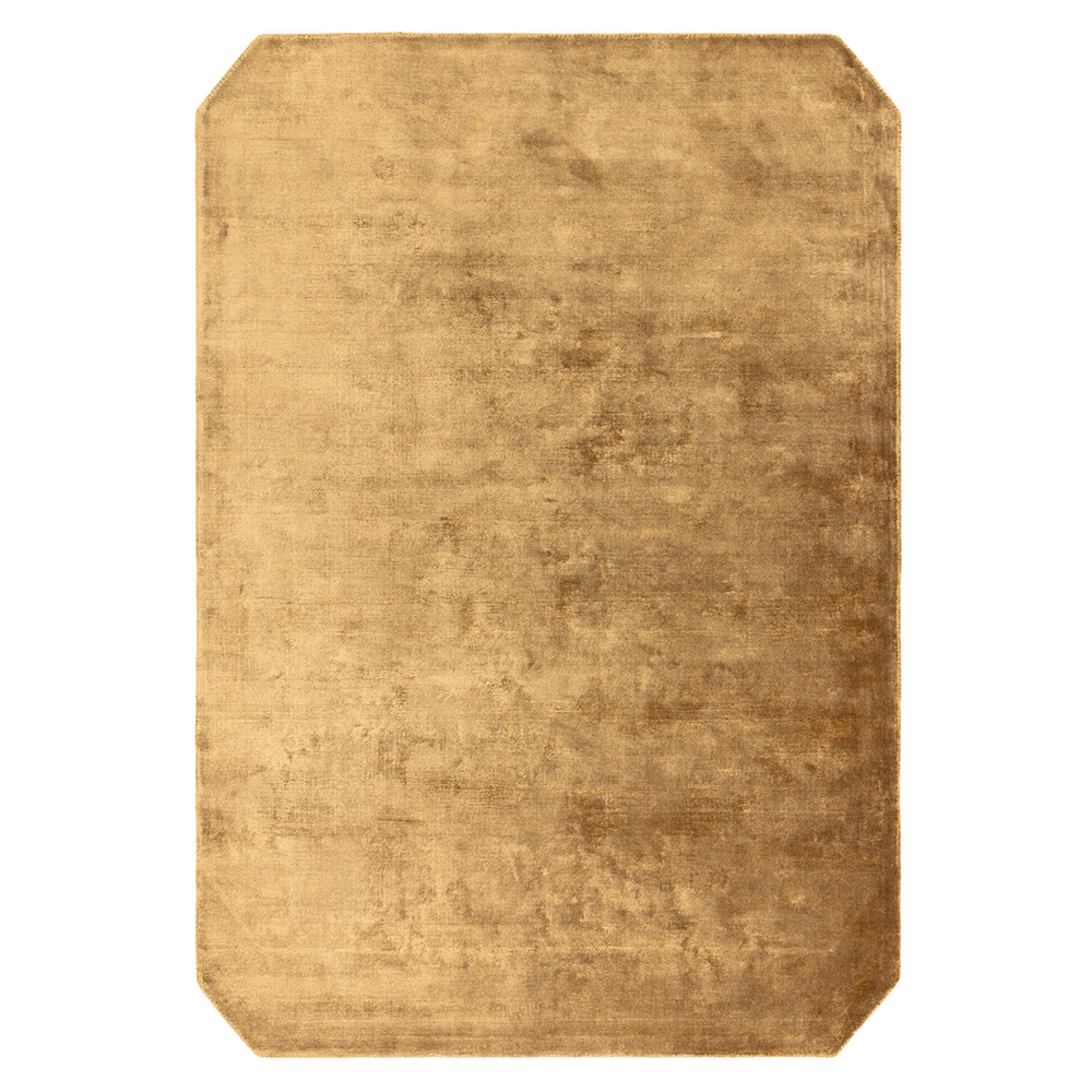 Contemporary Plain Gleam Rug - Copper - Sizes Available