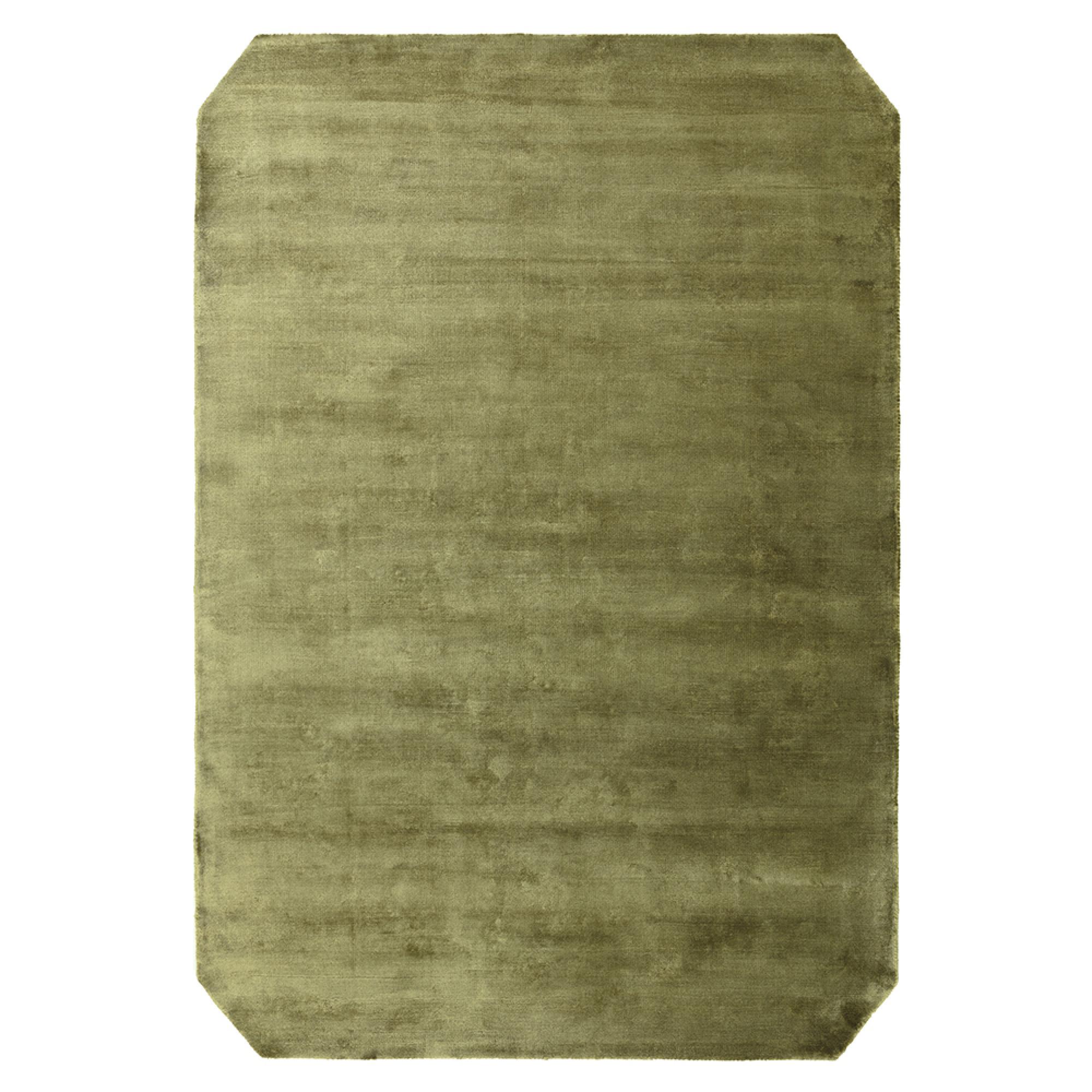Contemporary Plain Gleam Rug - Sage - Sizes Available