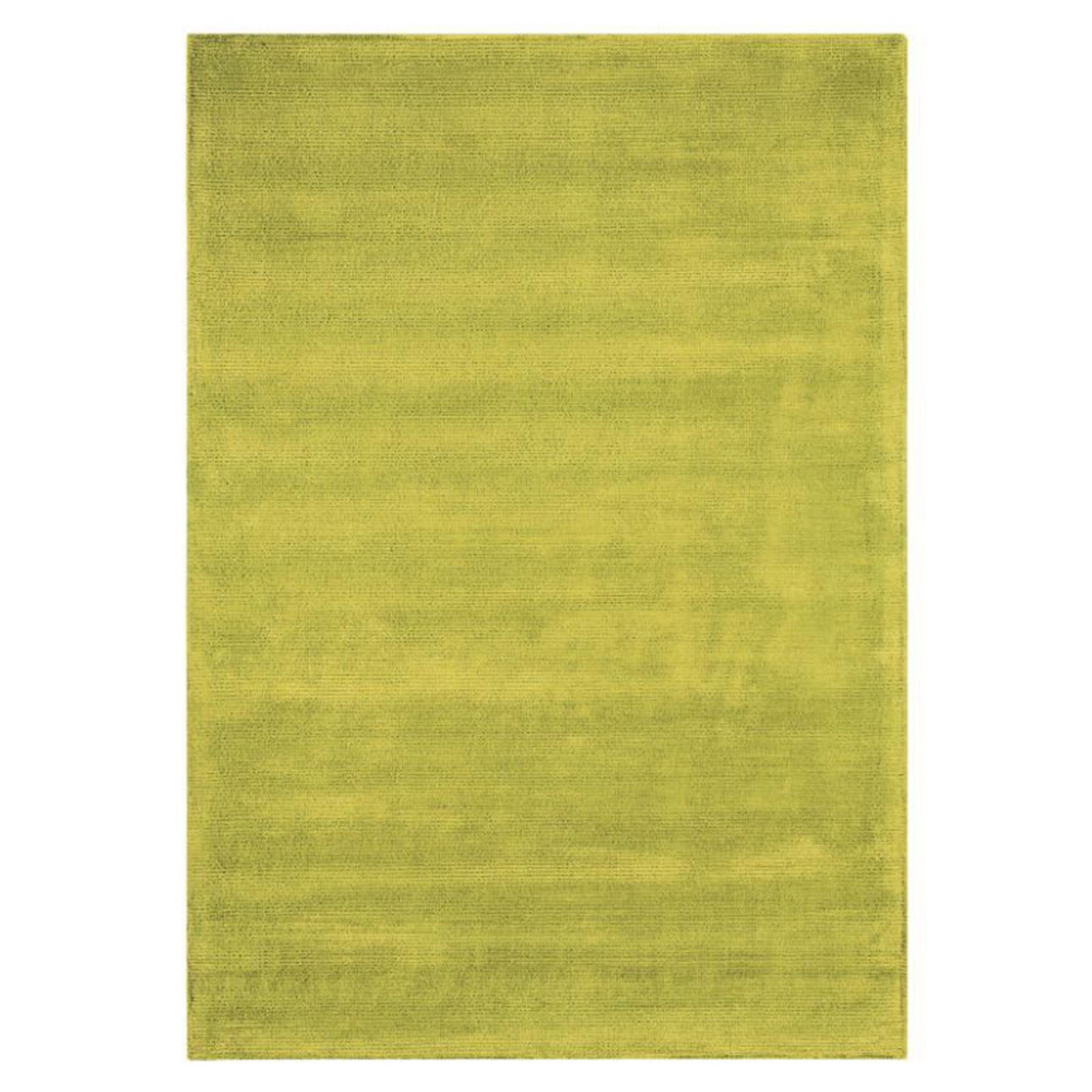 Contemporary Plain Reko Rug - Lime - Sizes Available