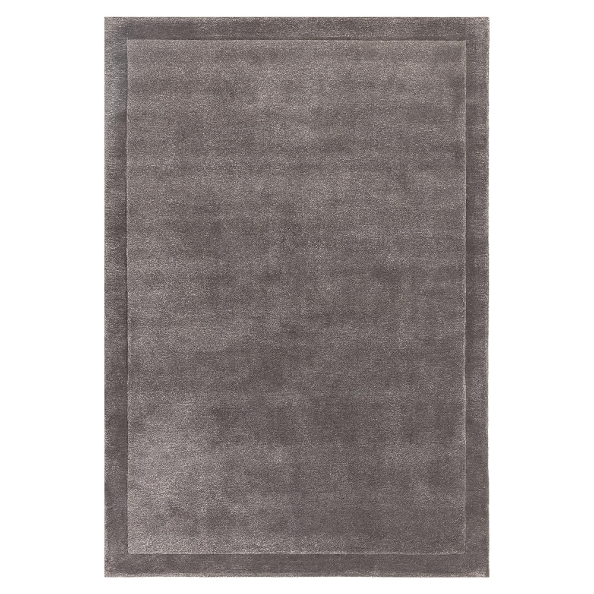 Contemporary Plain Rise Rug - Charcoal - Sizes Available
