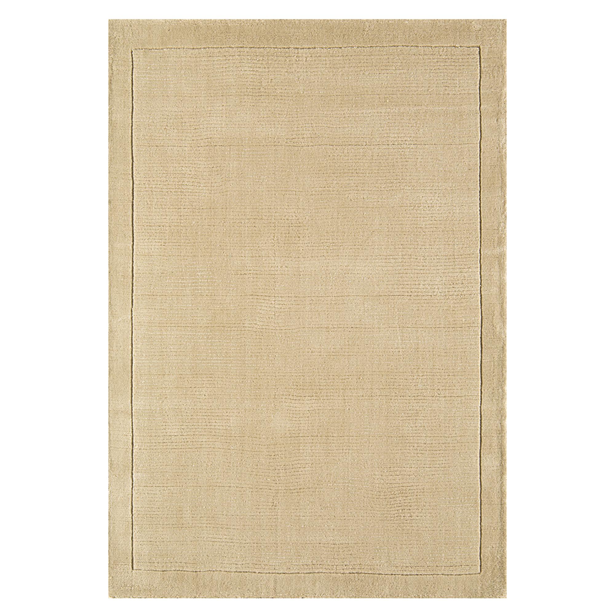Contemporary Plain York Rug - Beige - Sizes Available