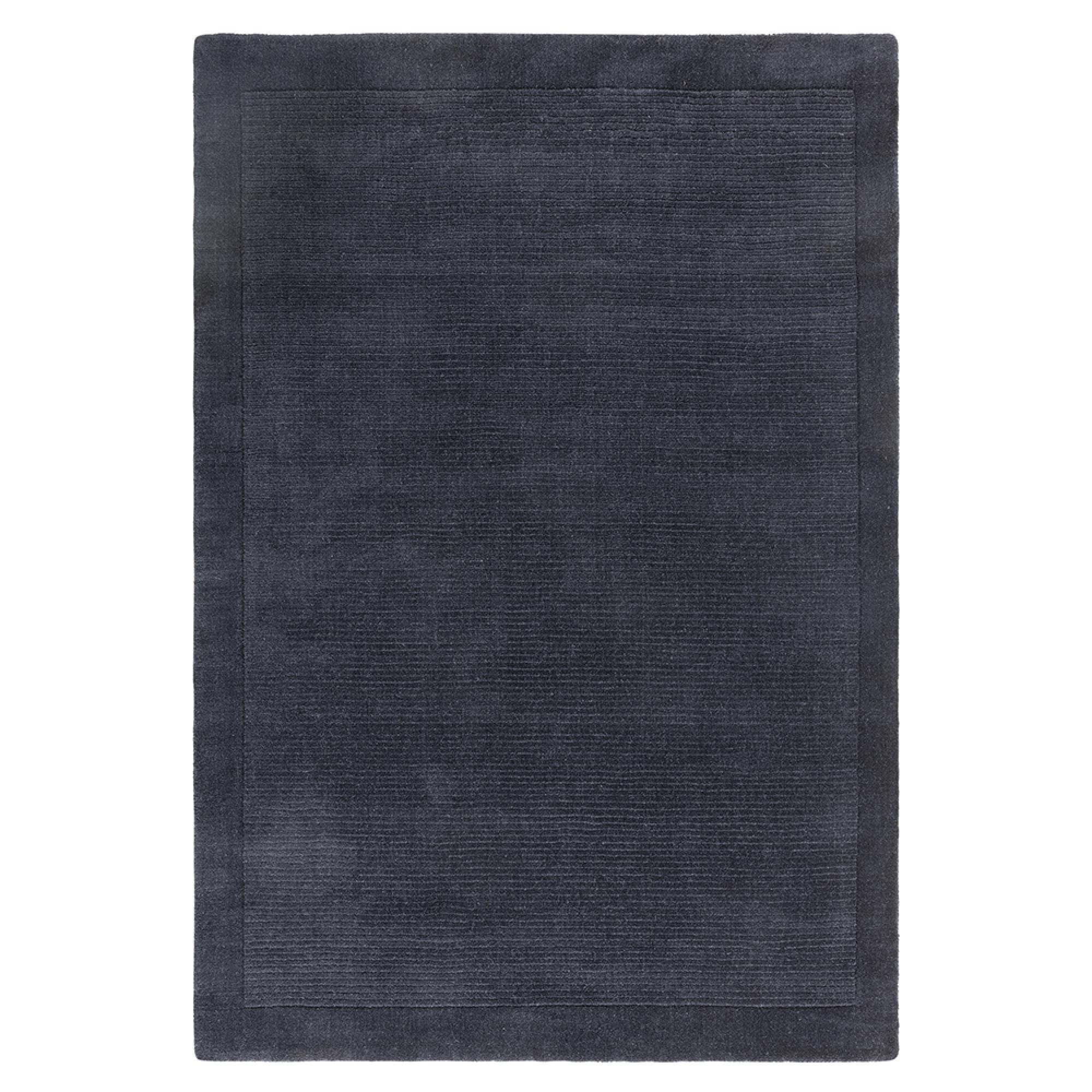 Contemporary Plain York Rug - Navy - Sizes Available
