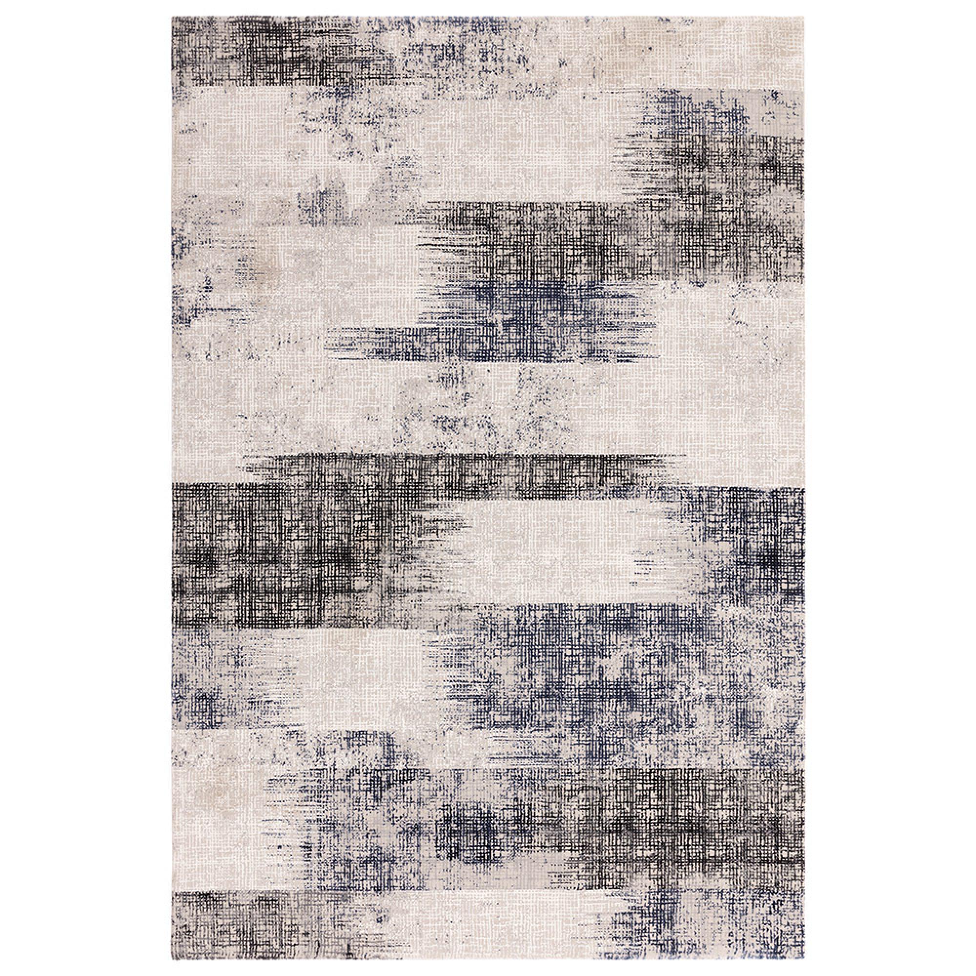 Easy Kuza Rug - Lines - Blue - Sizes Available