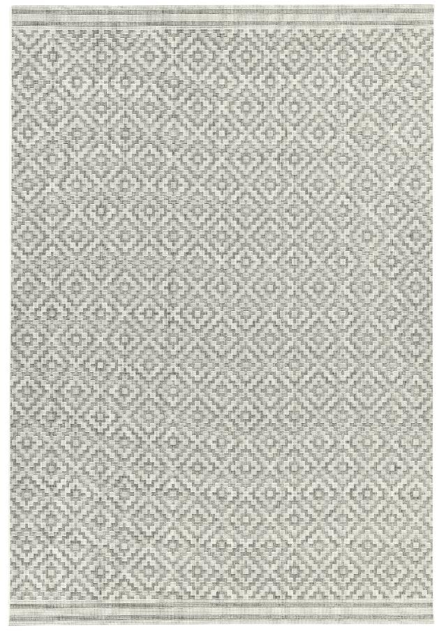 Easy Patio Rug Diamond 11 Grey Sizes Available