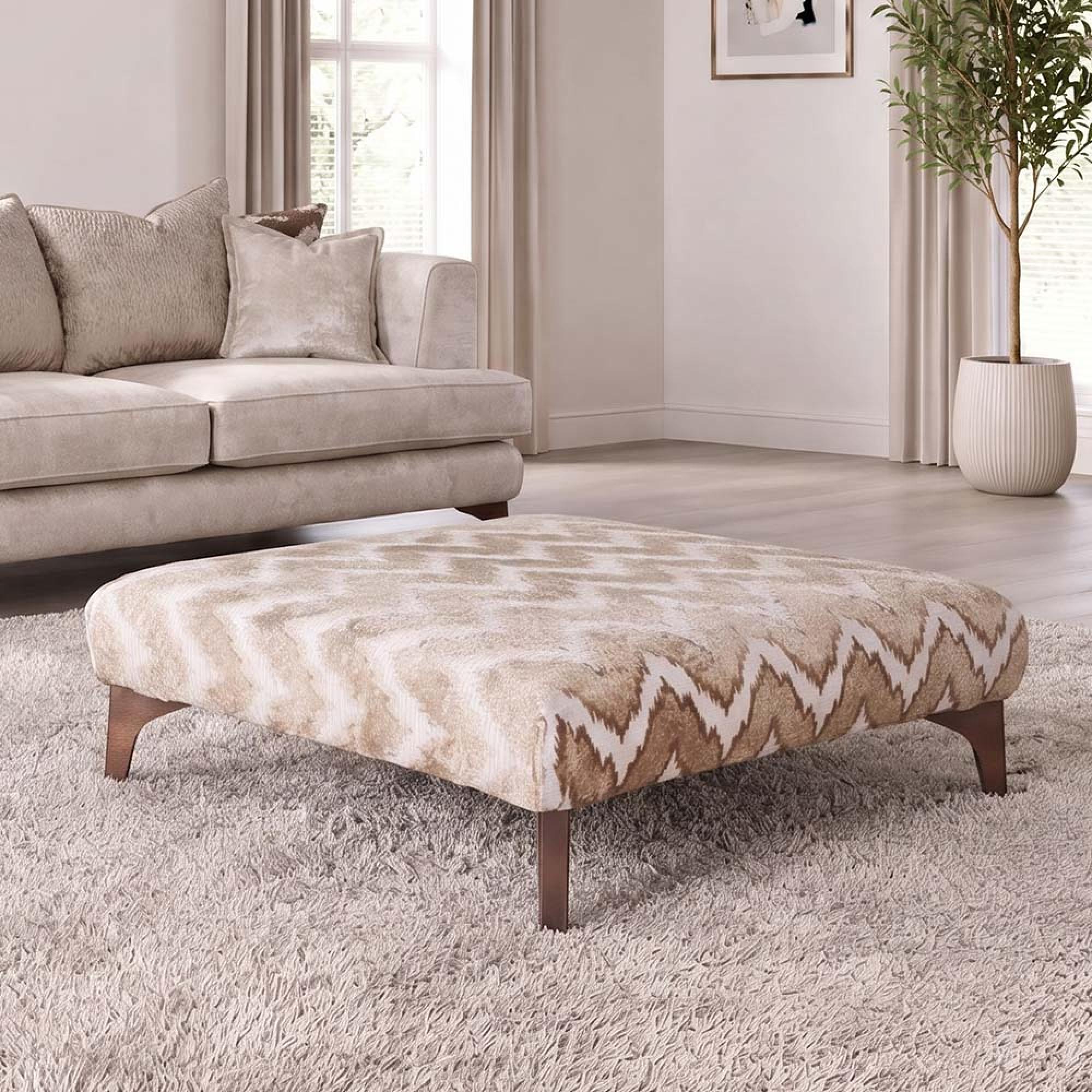 Buoyant Cancun Fabric Footstool - Square - Variation Available