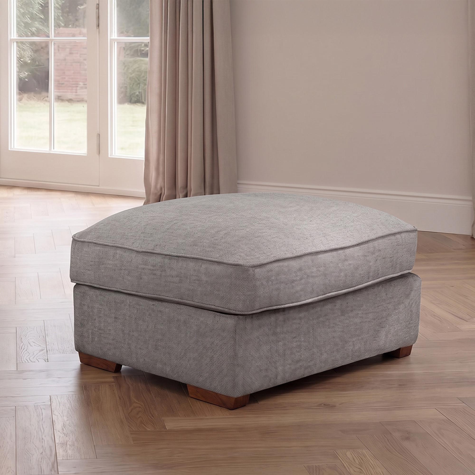 Buoyant Chicago Fabric Footstool - Variation Available