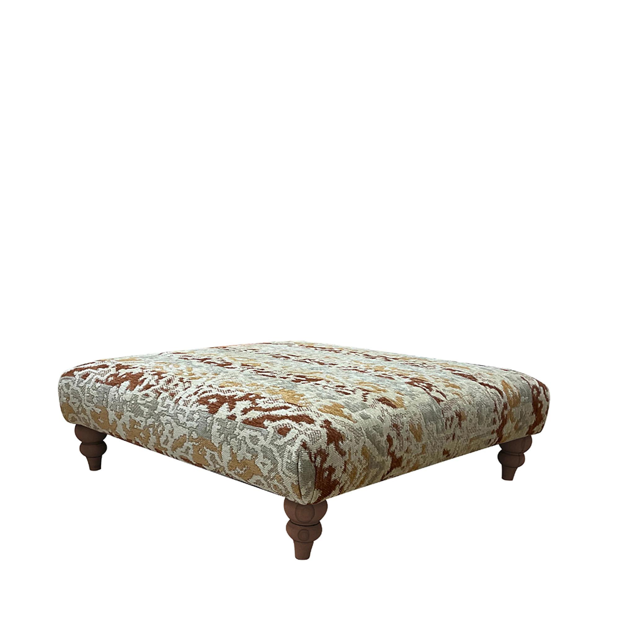 Buoyant Horatio Fabric Footstool - Square - Variation Available