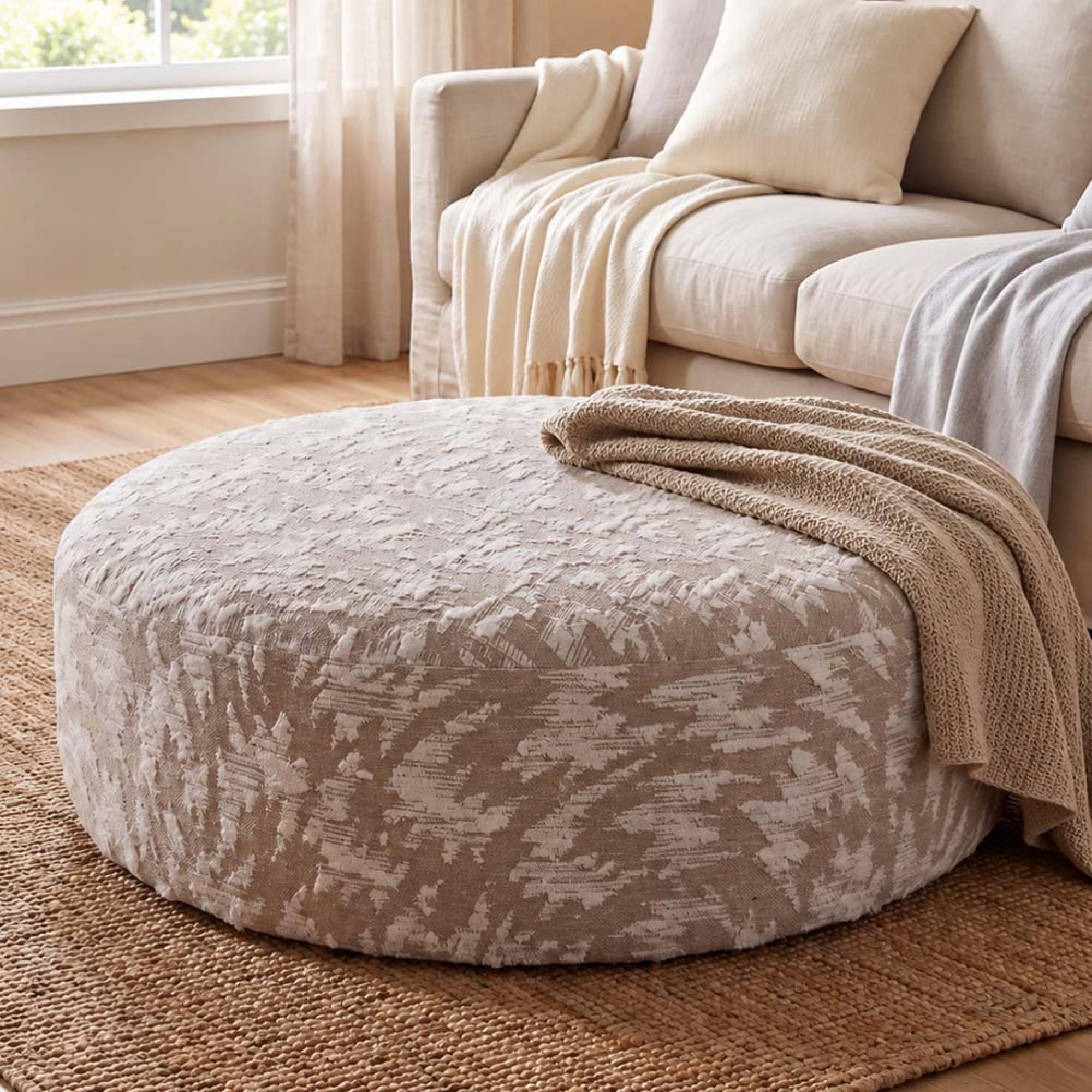 Buoyant Logan Fabric Swivel Footstool - Variation Available