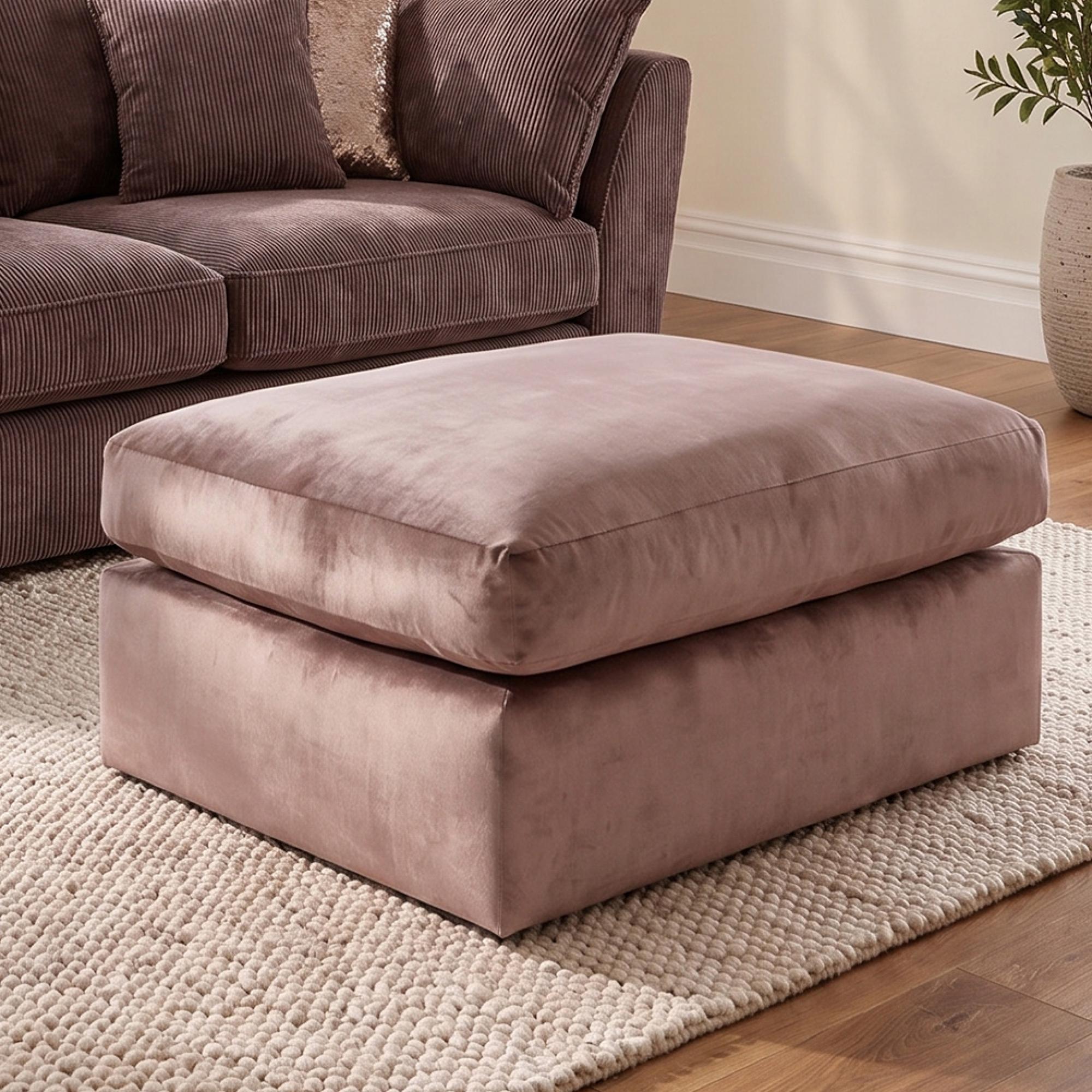Buoyant Sully Fabric Footstool - Variation Available