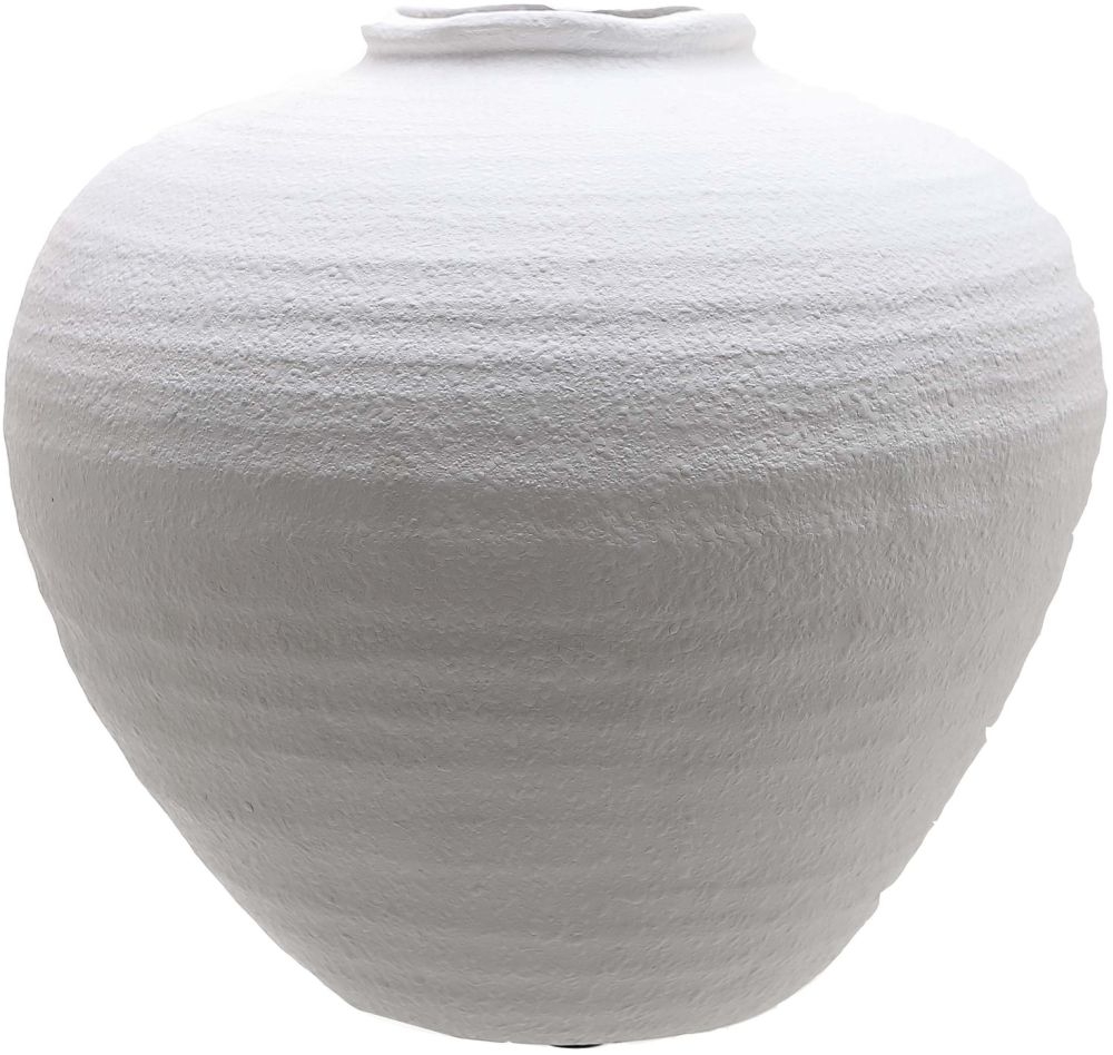 Regola Vase Large Matt White Ceramic Regola Vase Large Matt White Ceramic