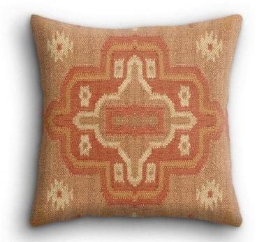 Dewas Cushion - Flatweave - Orange