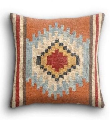 Dewas Cushion - Flatweave - Red