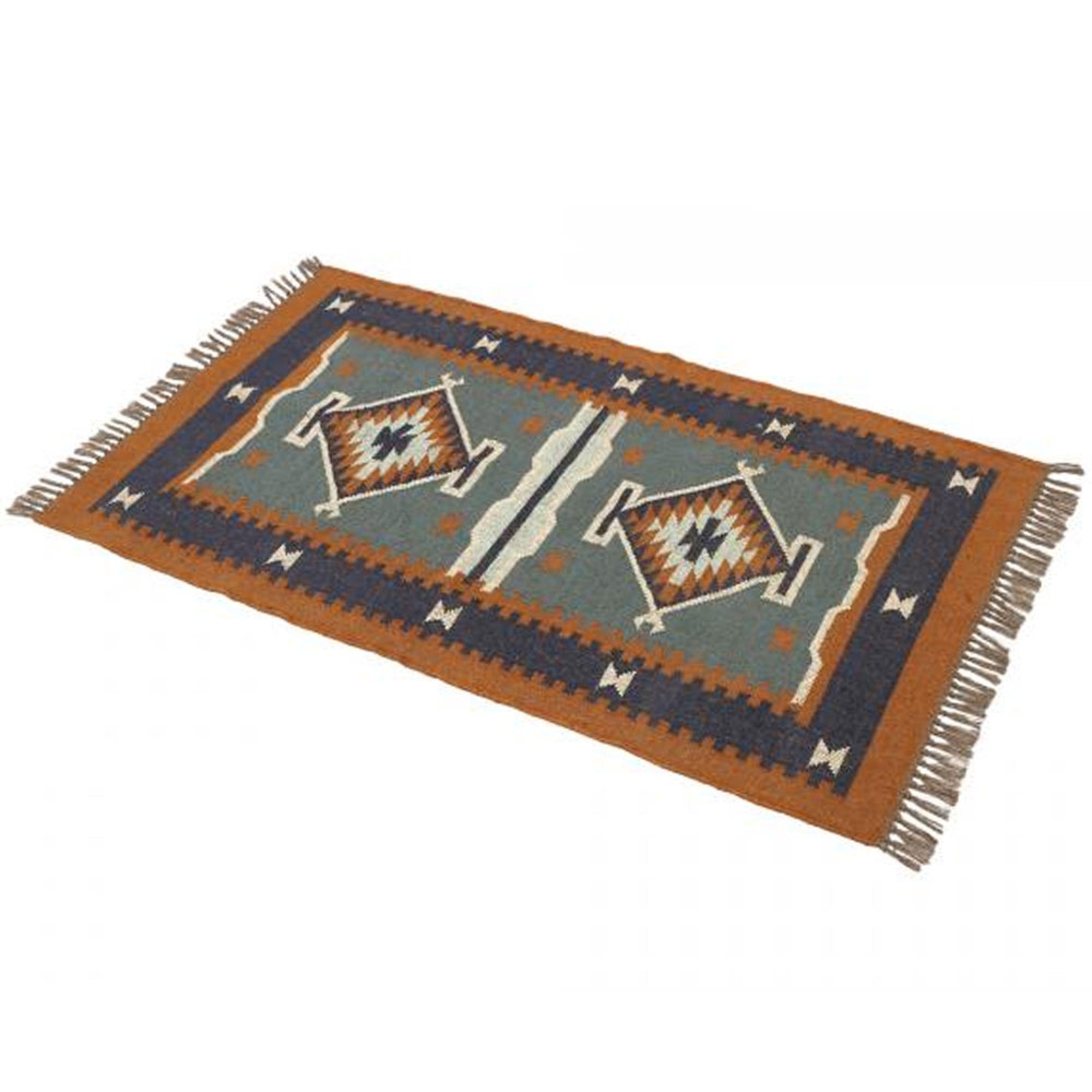 Dewas Floor Rug - Kilim - Medium - Grey