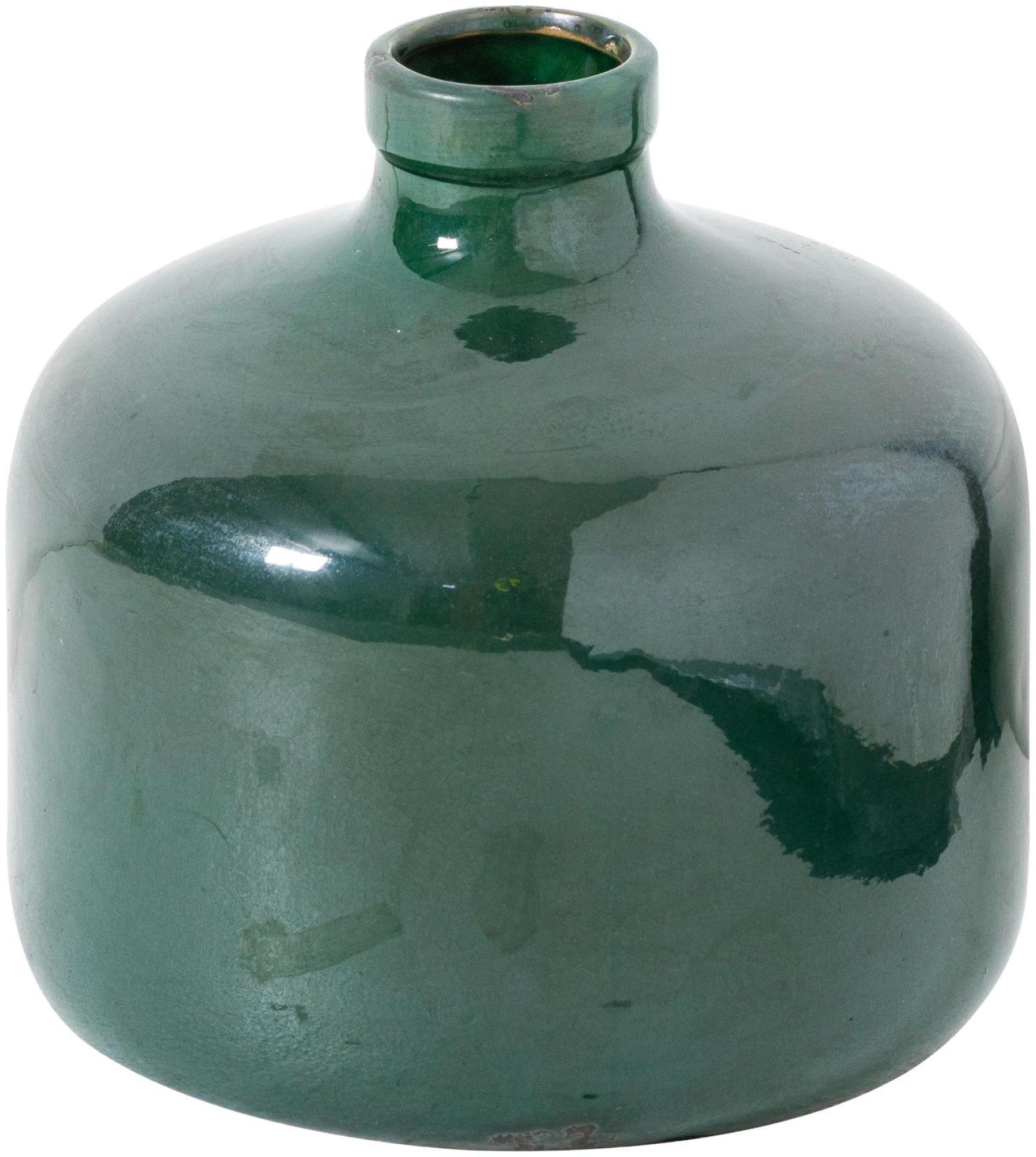 Garda Eve Vase Green Ceramic Emerald Glazed