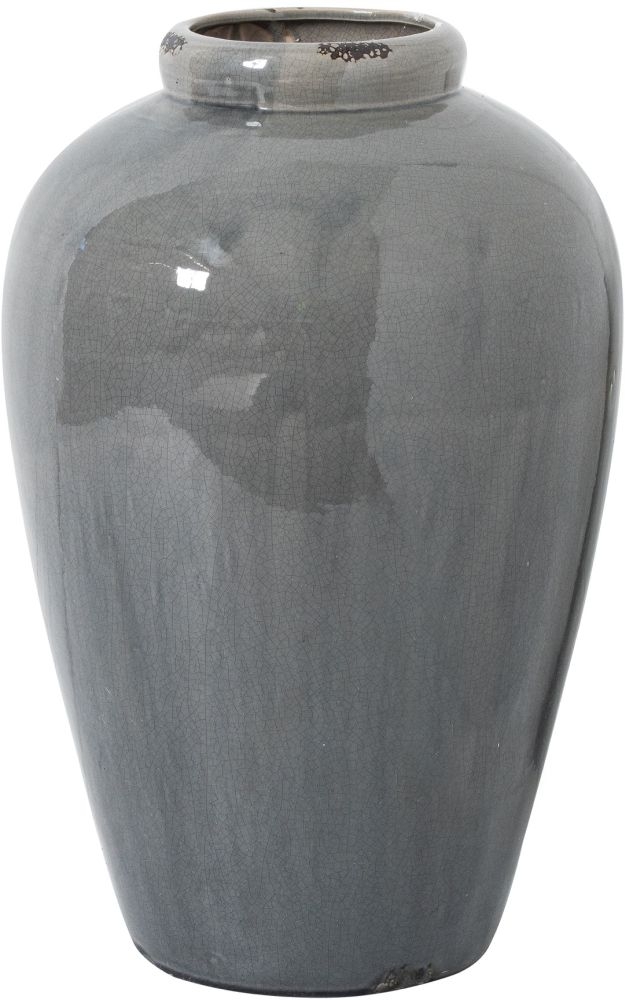 Garda Juniper Vase Tall Grey Glazed