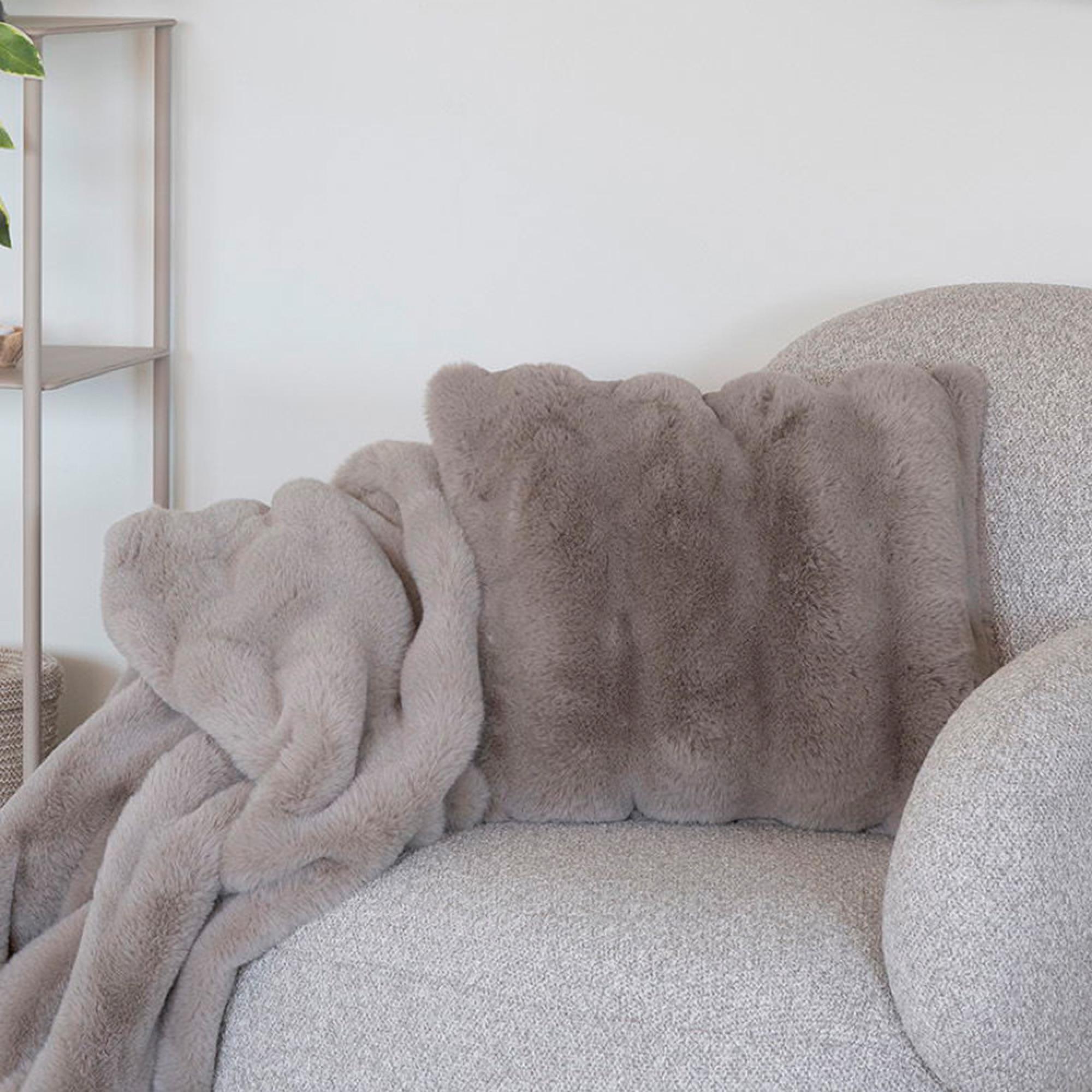 Galena Cushion - Fabric - Beige