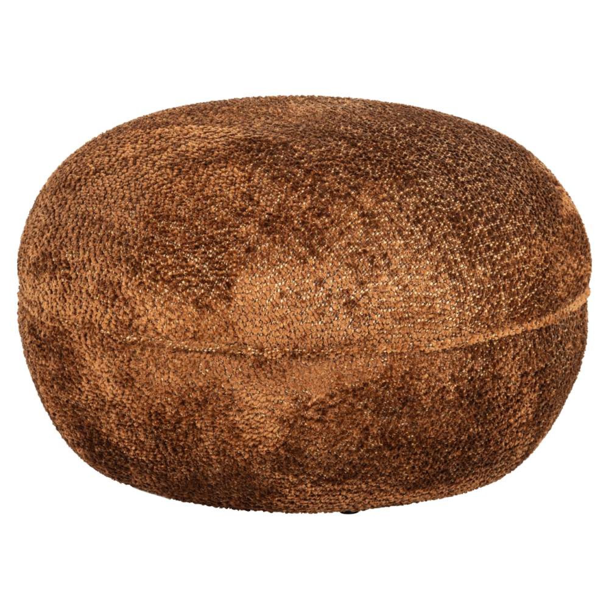 Jace Brown Fabric Pouffe
