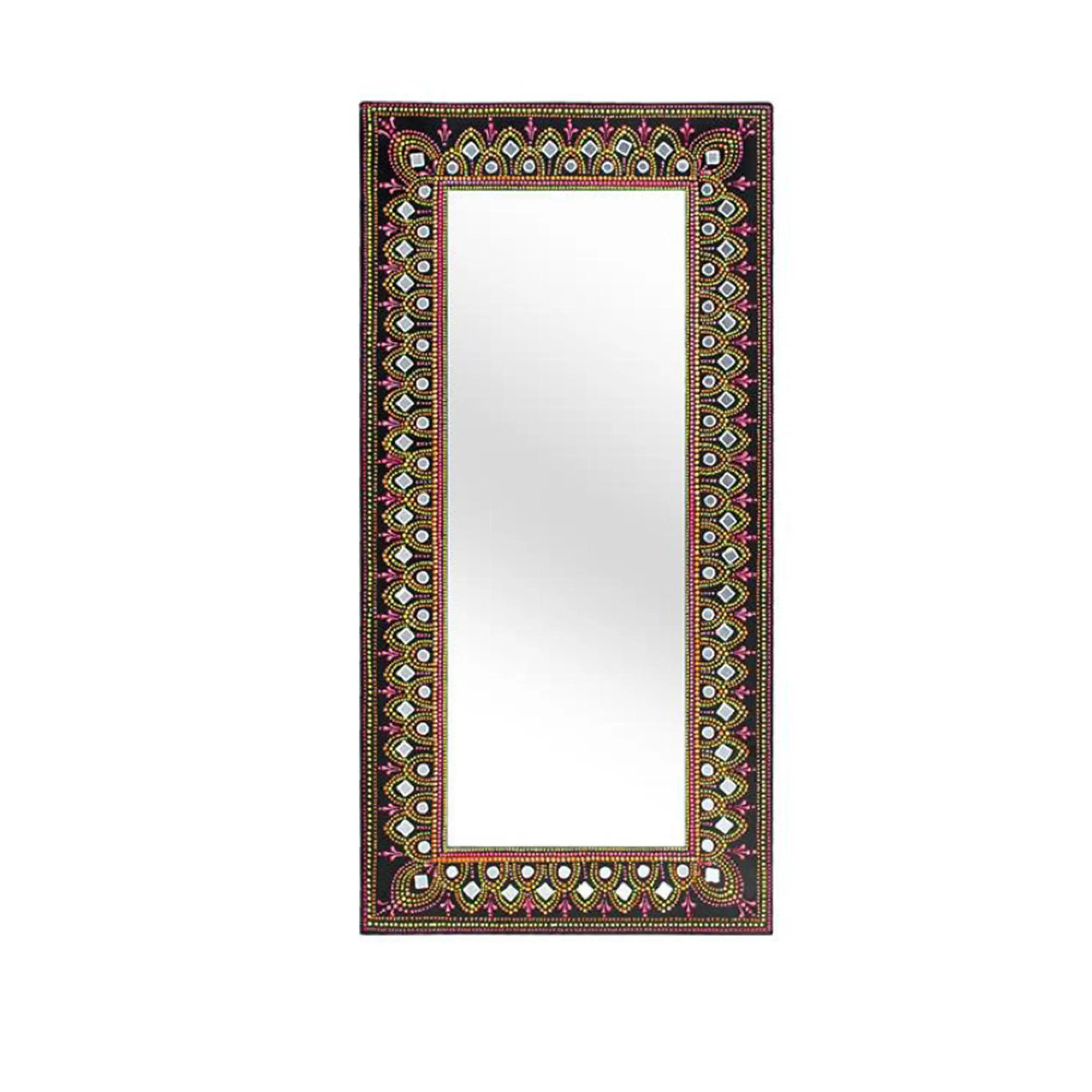 Lecce - Black Painted Wooden - Wall Mirror