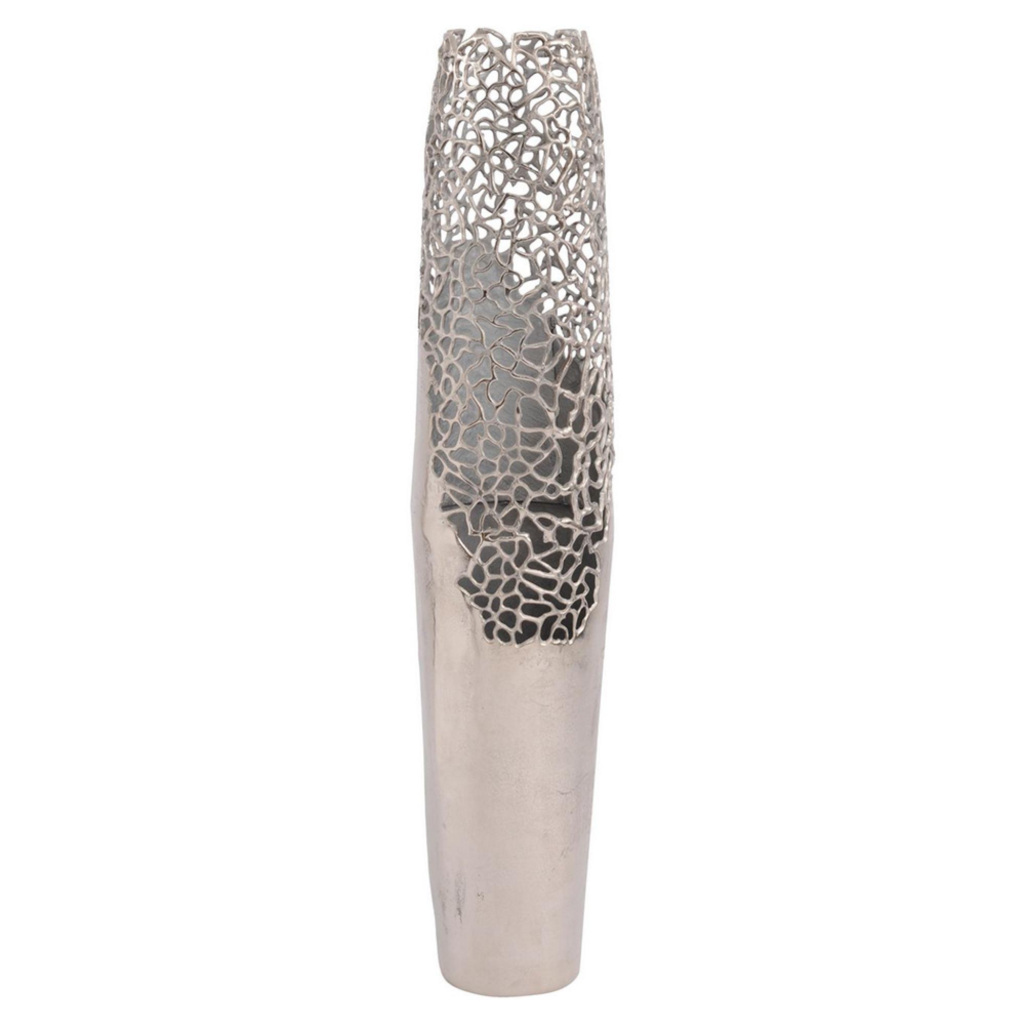 Apo Vase - Coral Silver Metal - Ellipse - Large
