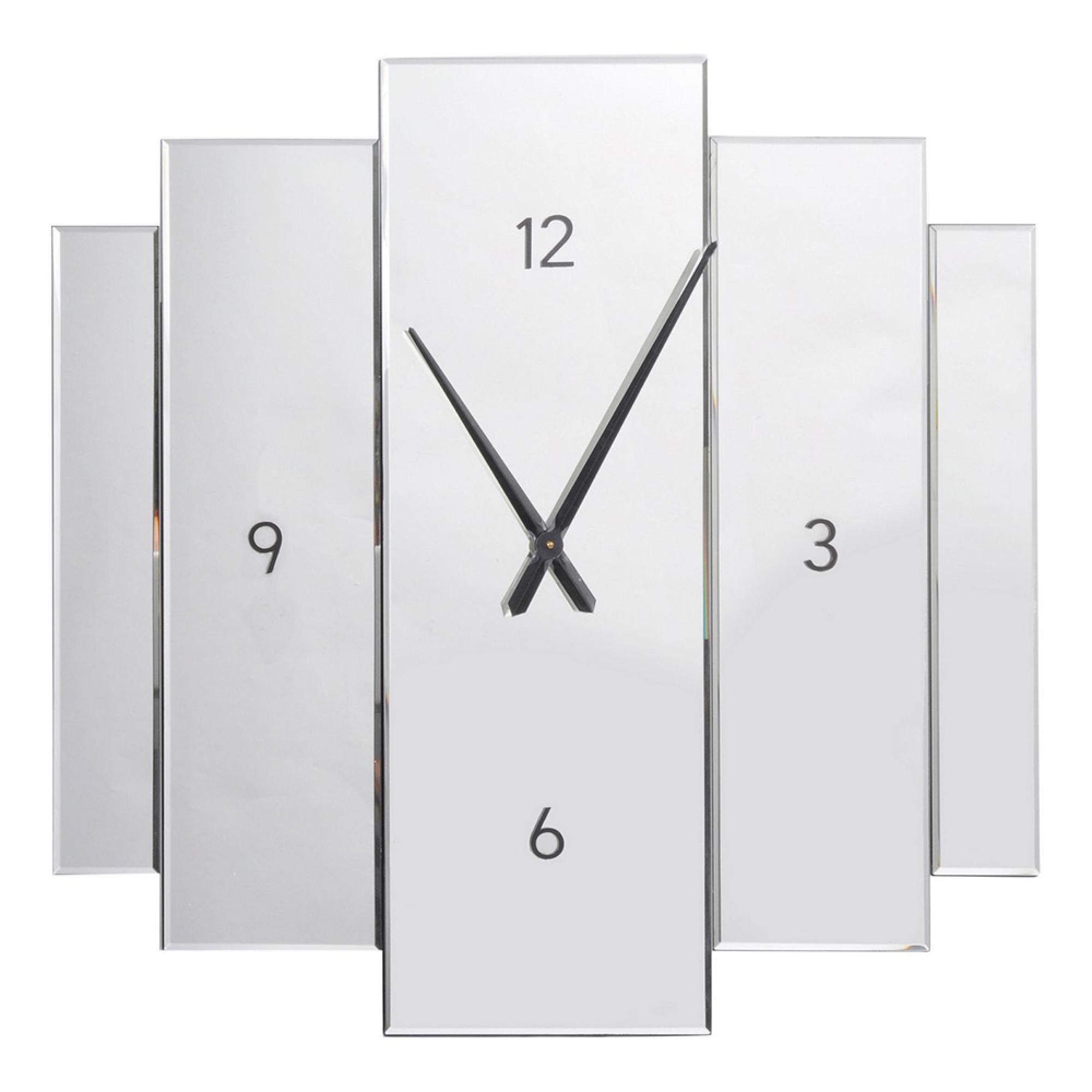 Aruna Wall Clock - Modern Mirrored