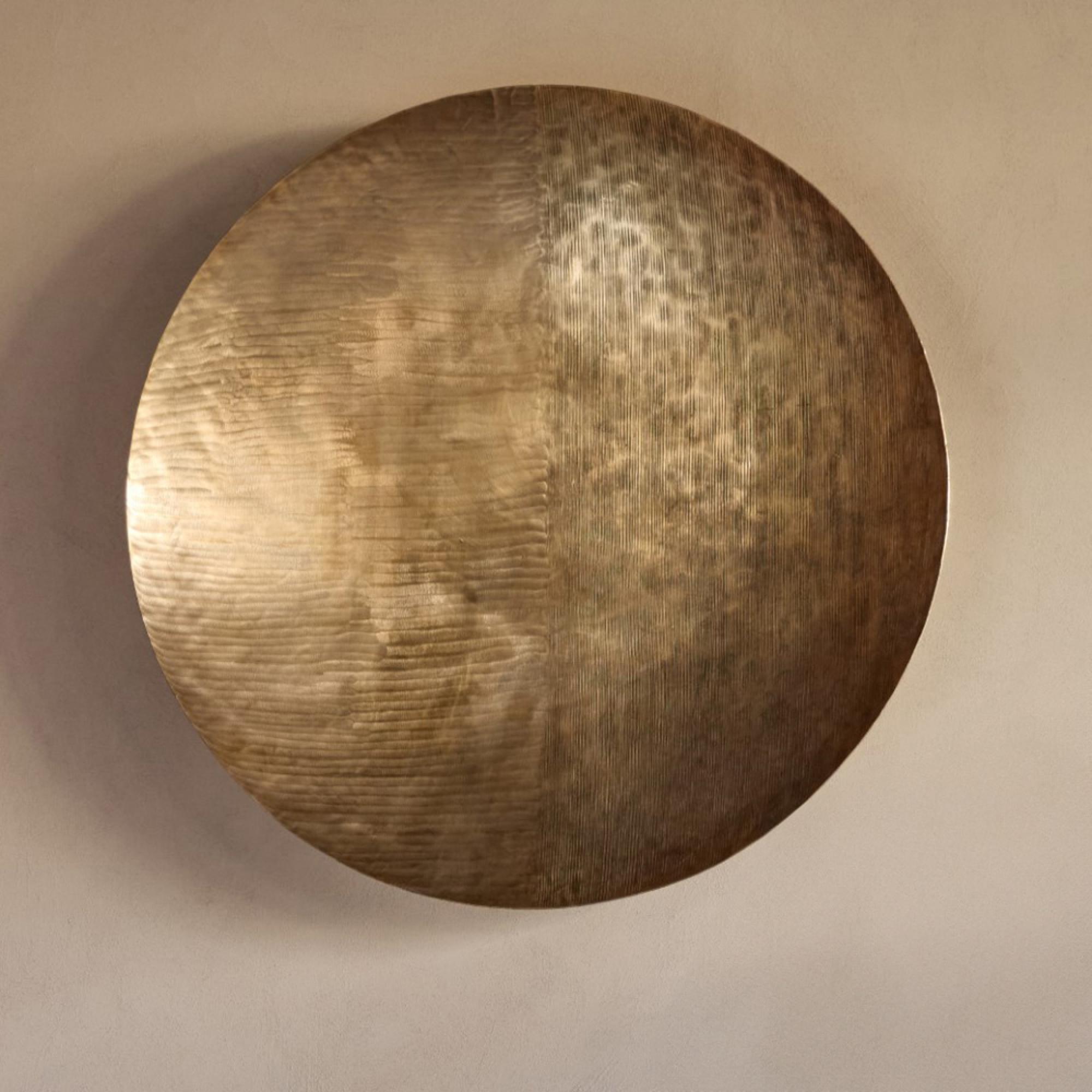 Southwold Wall Decor Antique Brass Round
