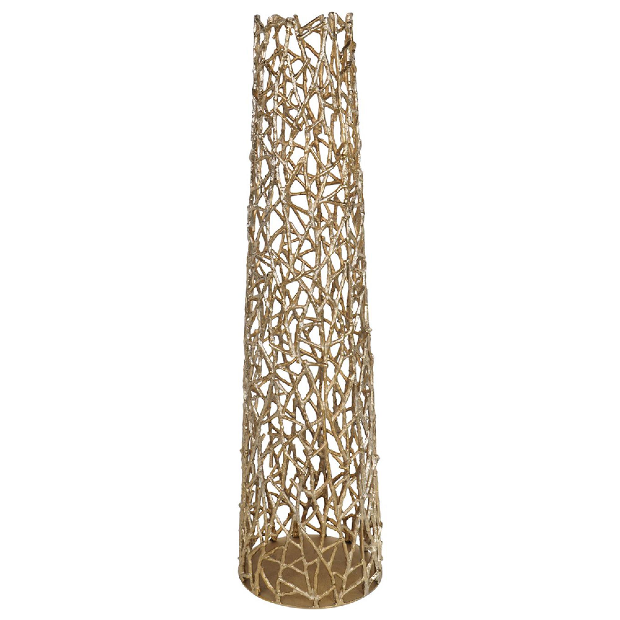 Twig Vase - Gold Metal - Large