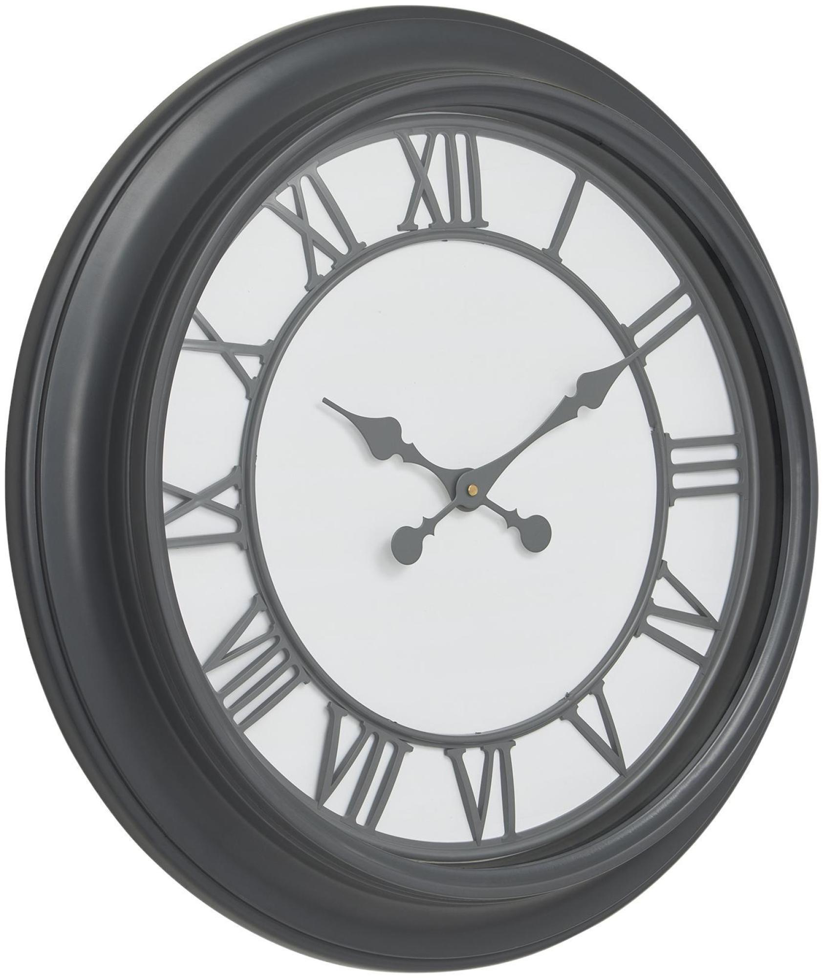 Louie Wall Clock Black Glass 59cm X 59cm Louie Wall Clock Black Glass 59cm X 59cm