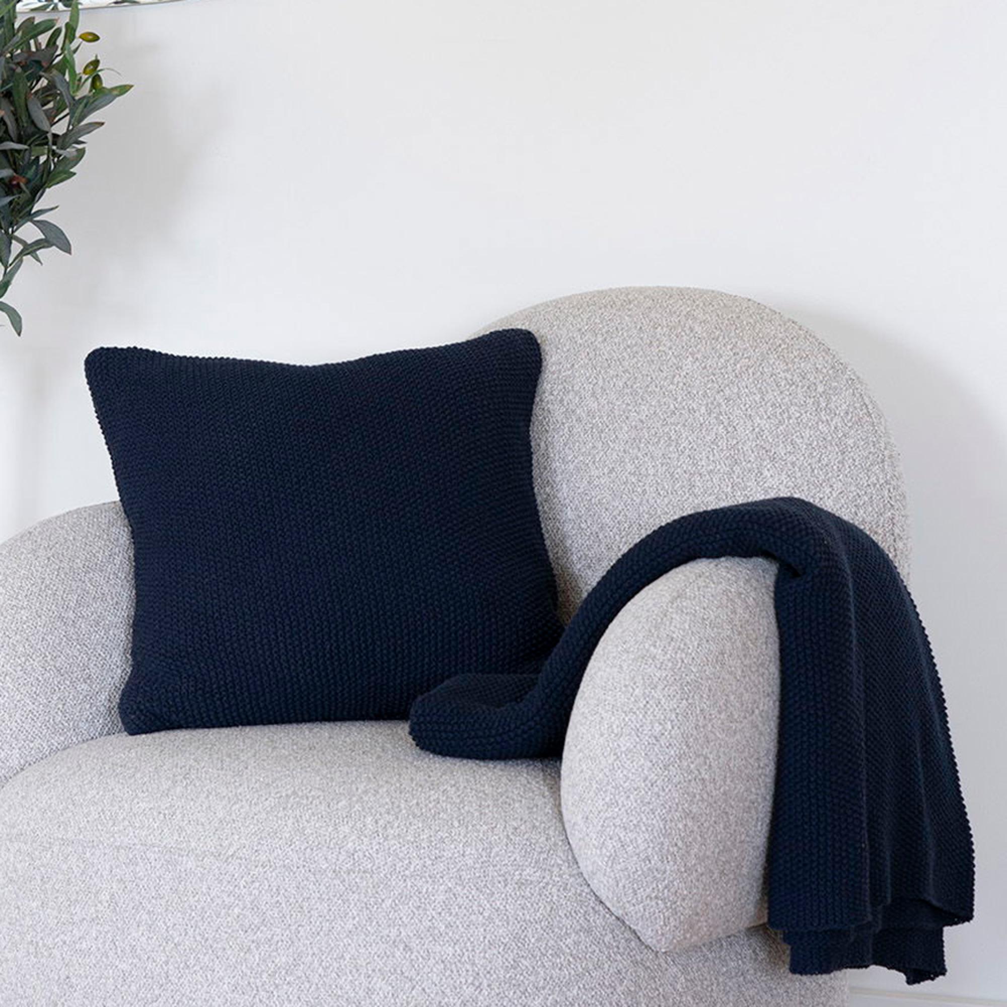 Santos Cushion - Fabric - Dark Blue