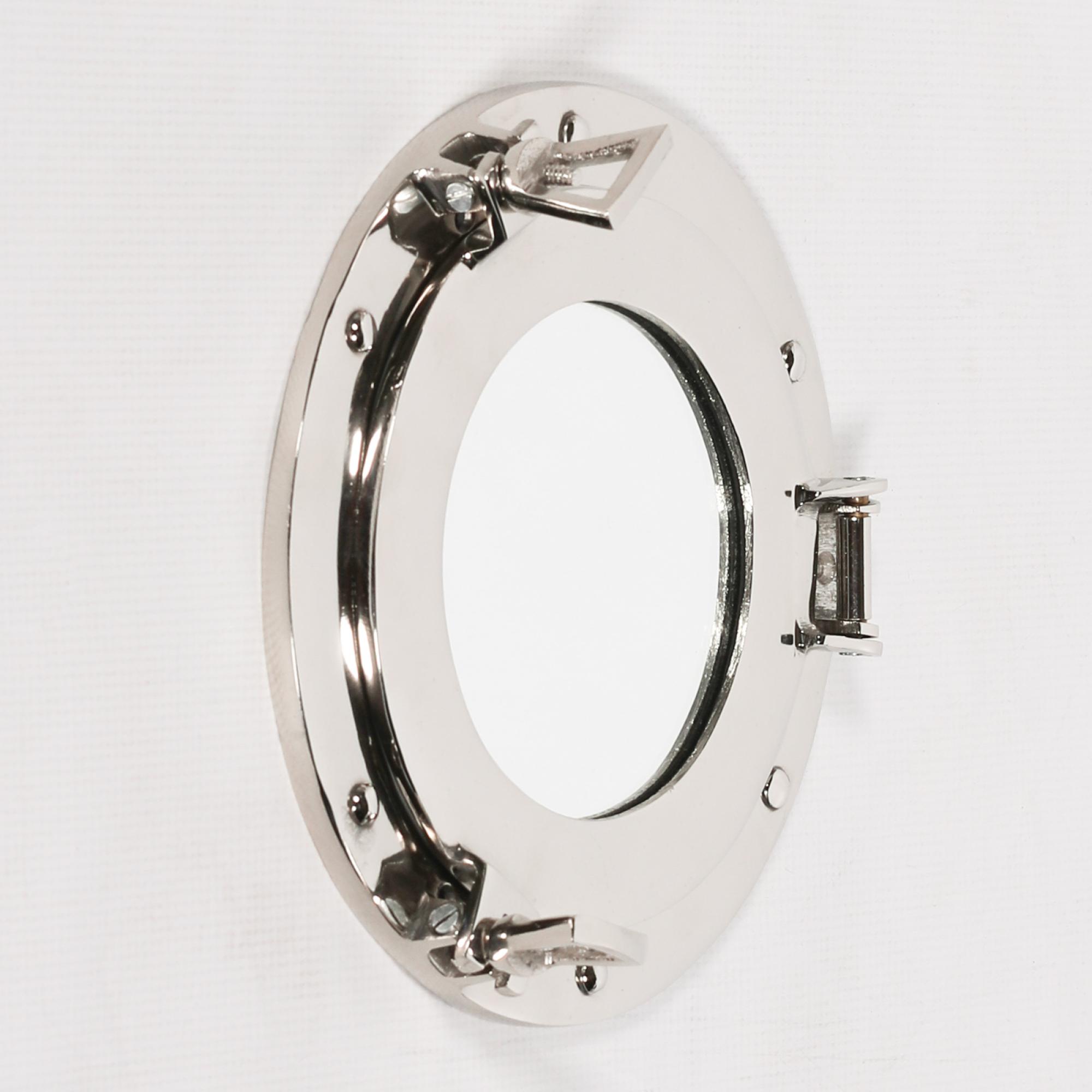 Polished Port Hole Mirror - Small Round - 23.5cm x 23.5cm