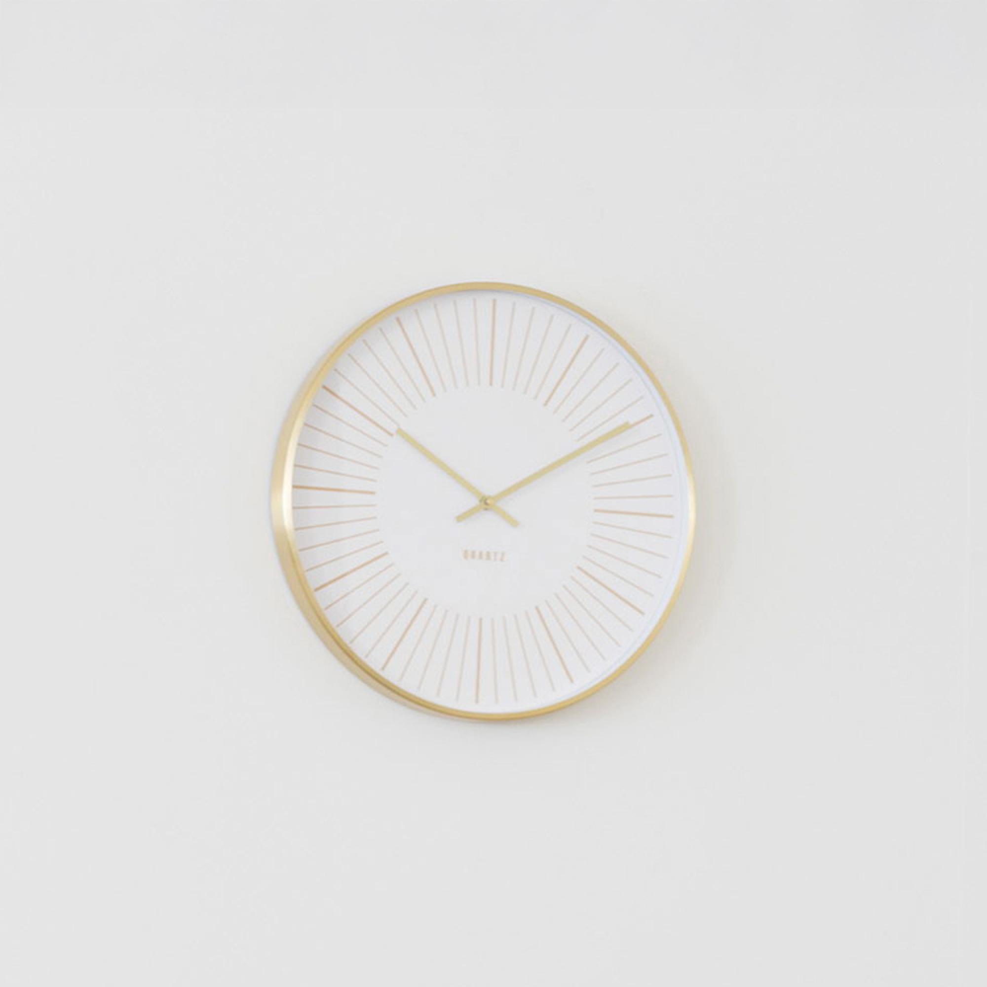 Takamaka Wall Clock - Round - Gold Metal