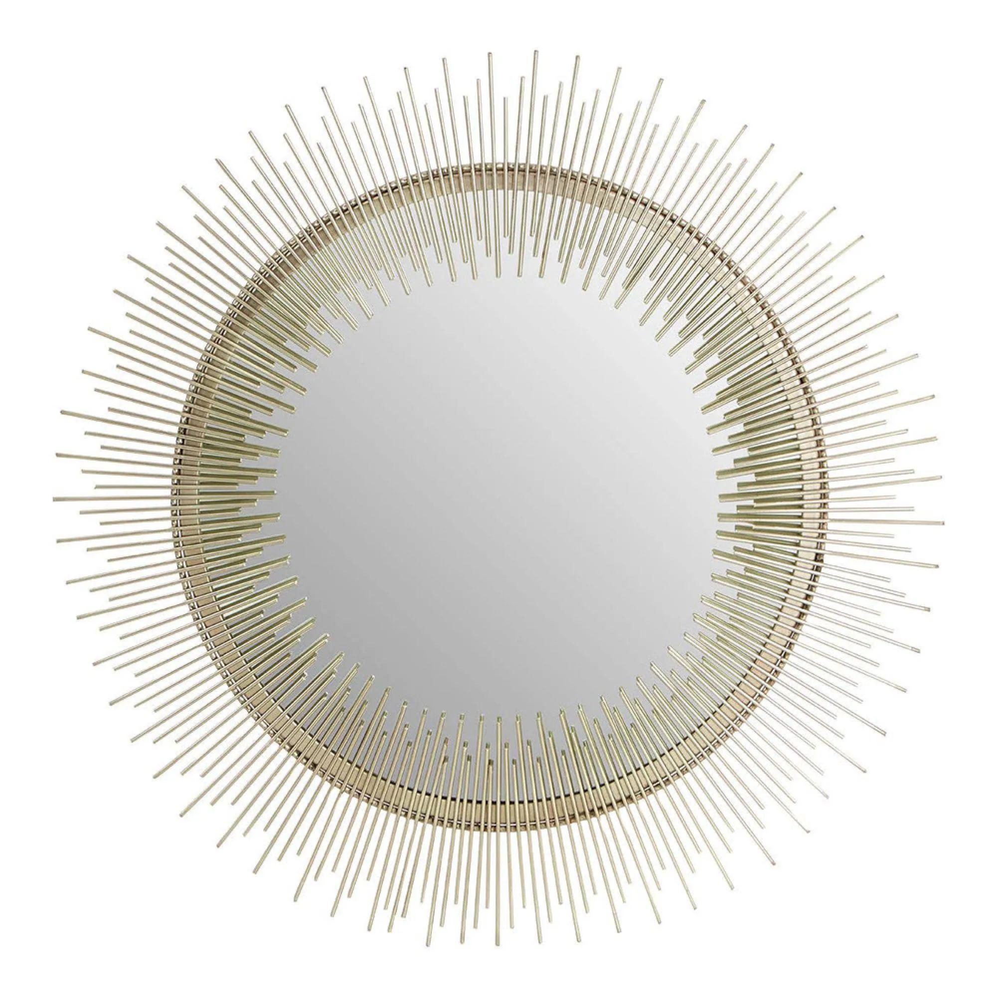 Templar Wall Mirror - Round - Gold Pewter Spoke
