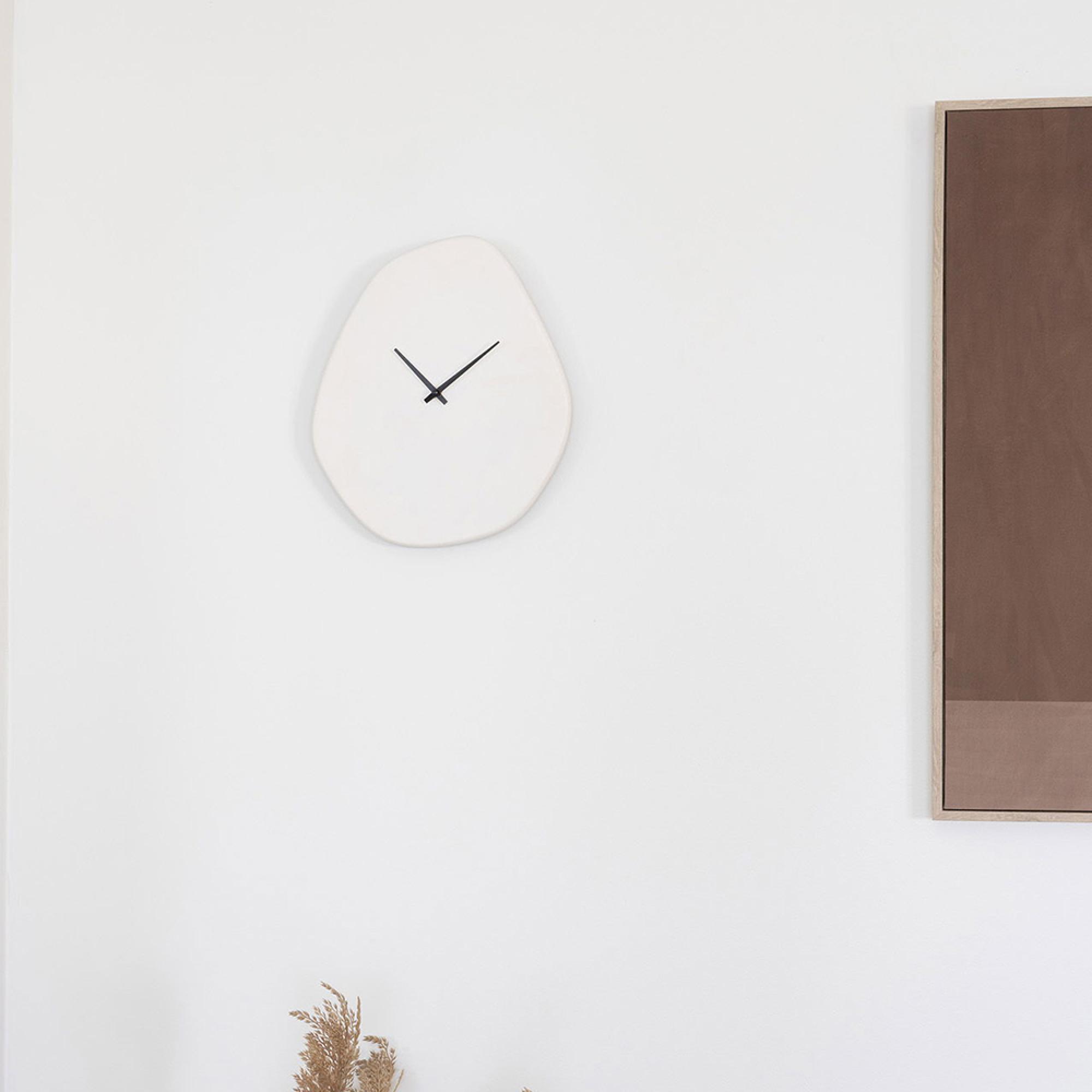 Vienna Wall Clock - Concrete - White