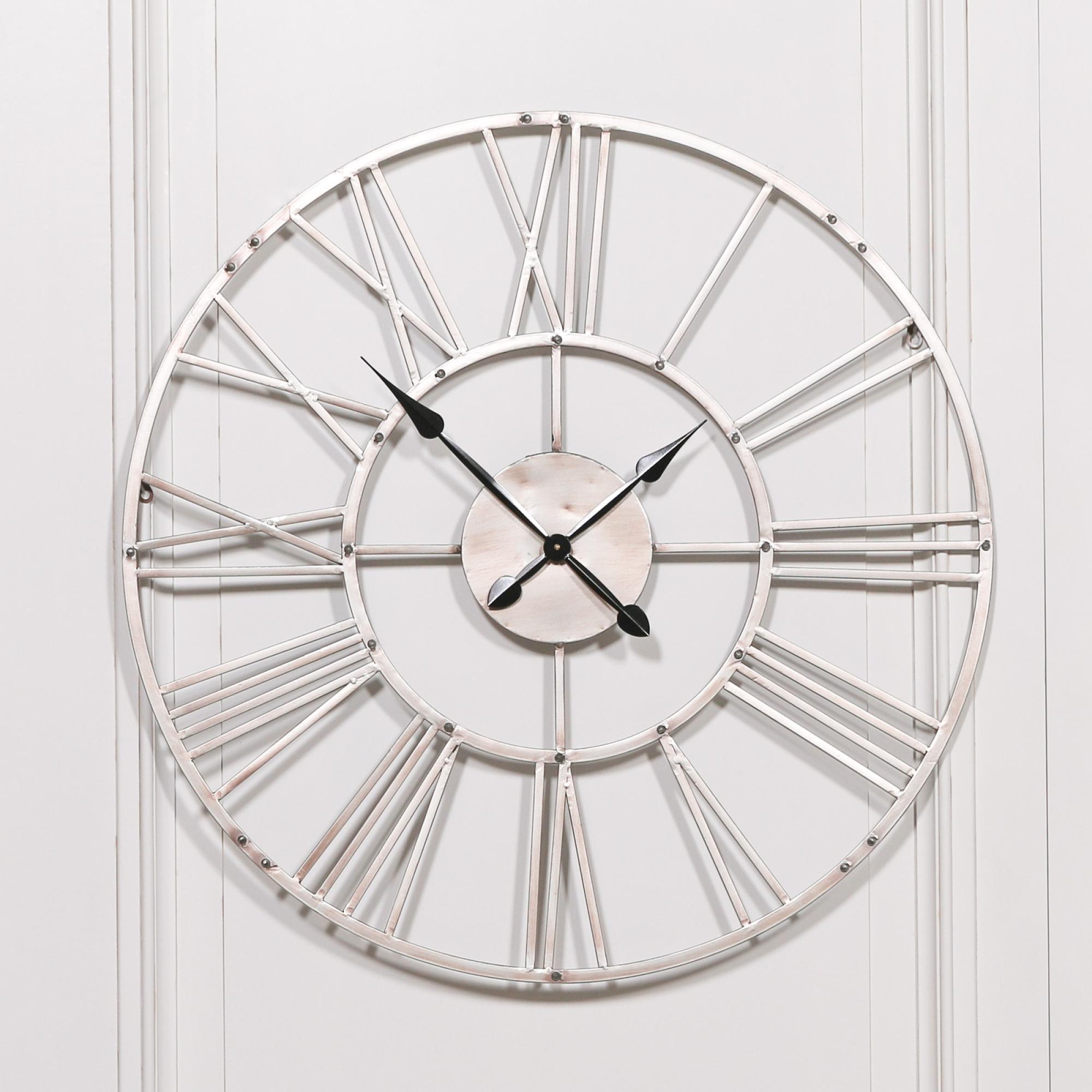 Wall Clock - Vintage Silver - Round