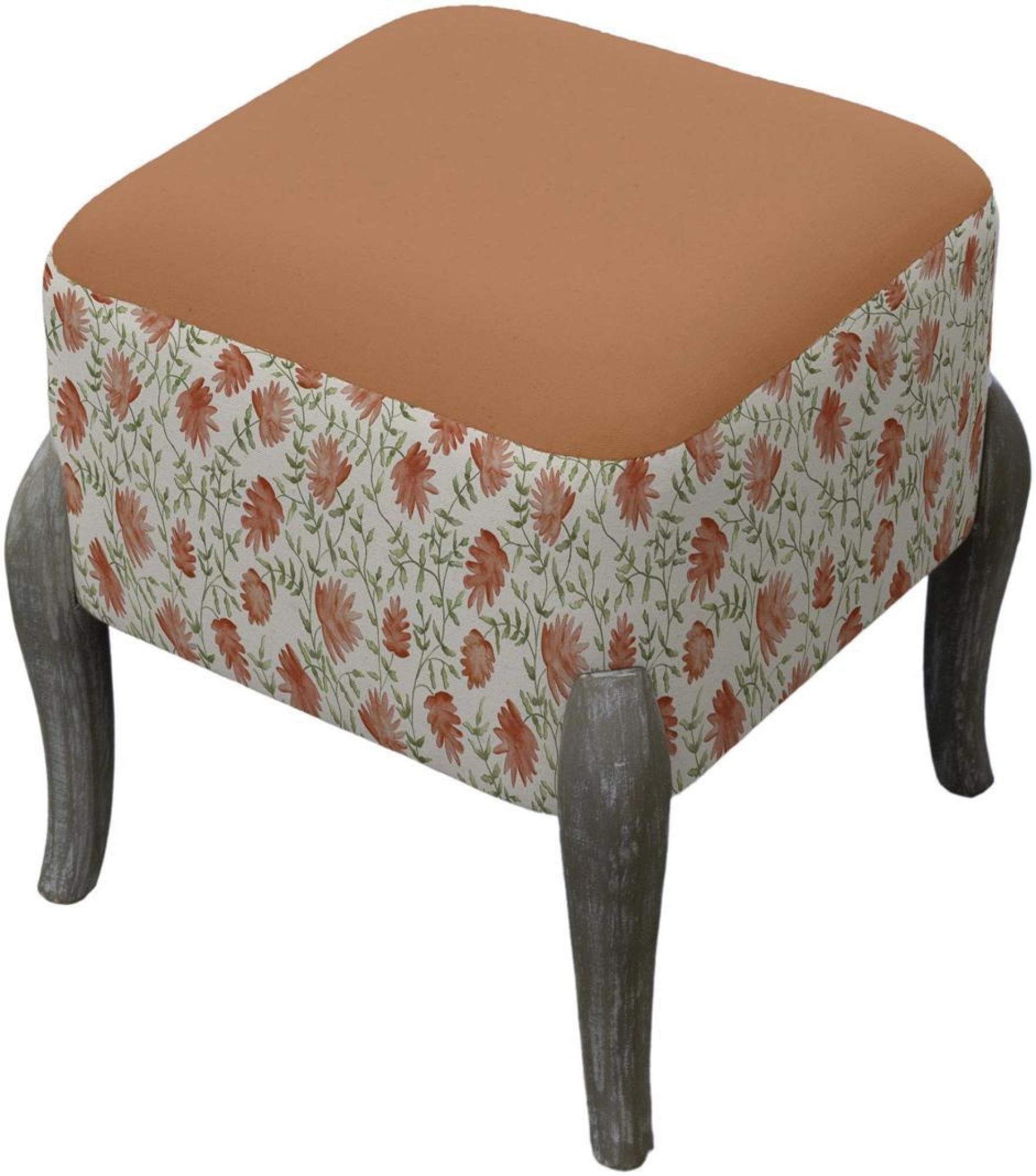 Ralf Footstool - Elai Terracotta - Printed