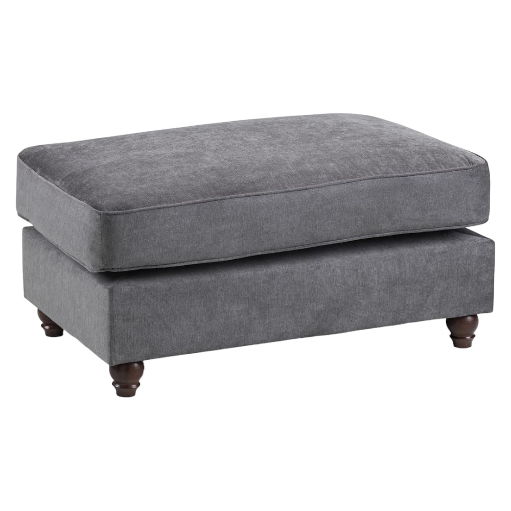 Windsor Footstool - Grey