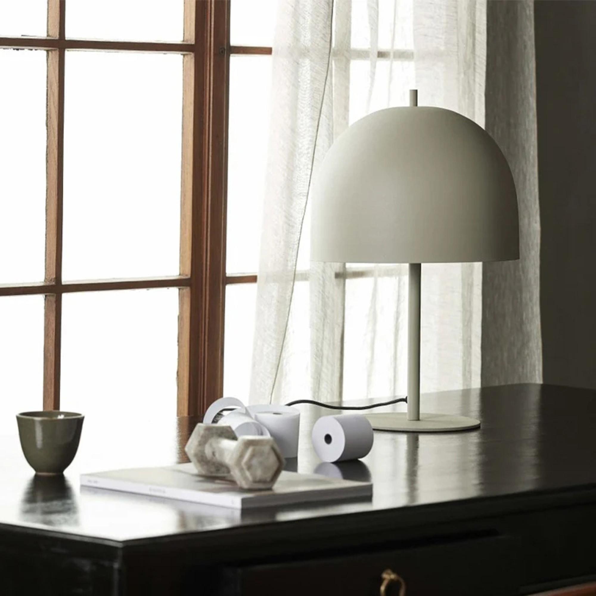 Glow Table Lamp - Matt Beige - Metal