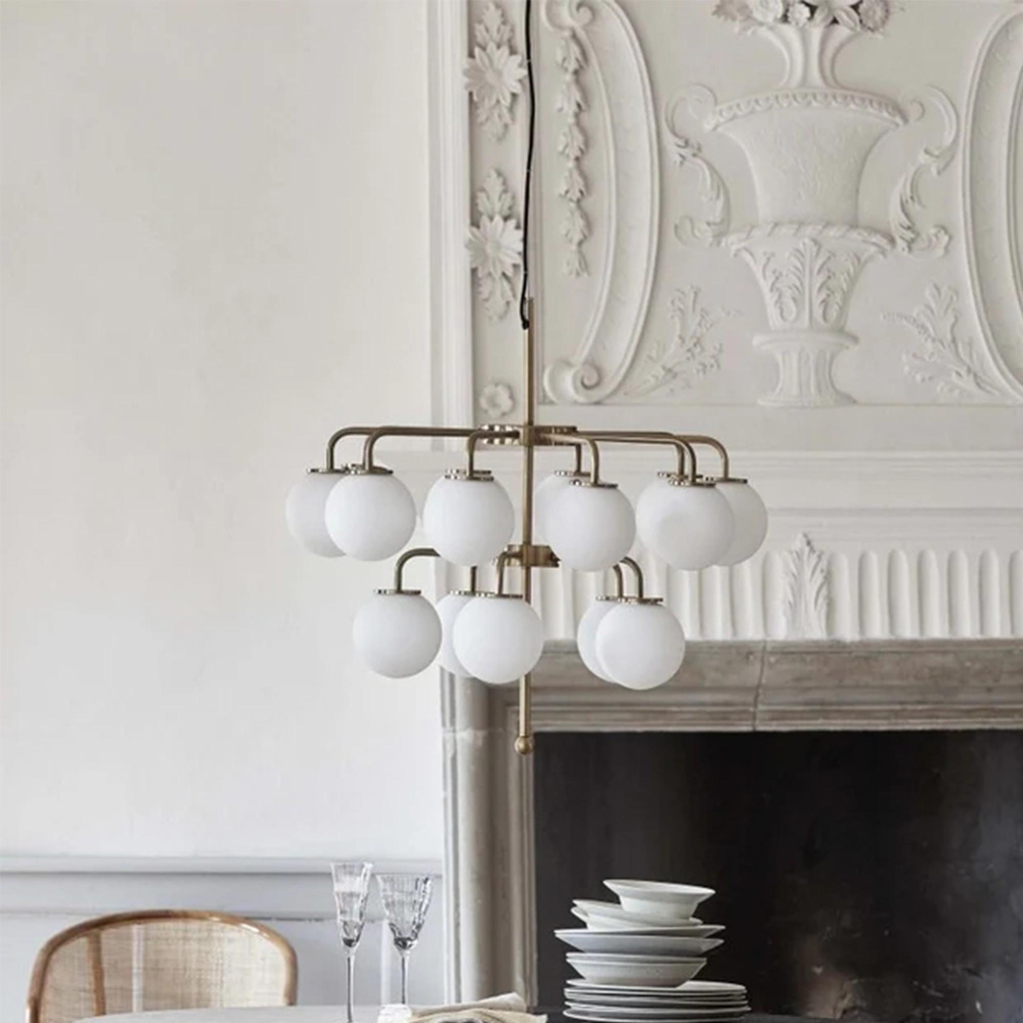 Palma Chandelier - Brass