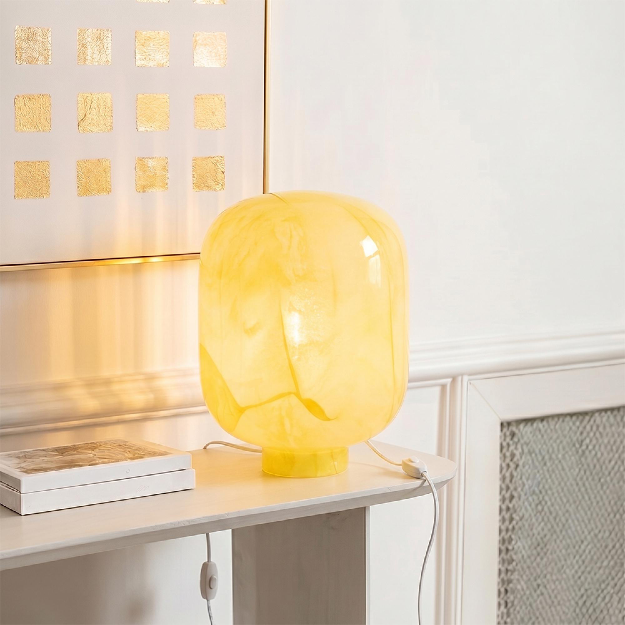 Bola Table Lamp - Yellow - Glass