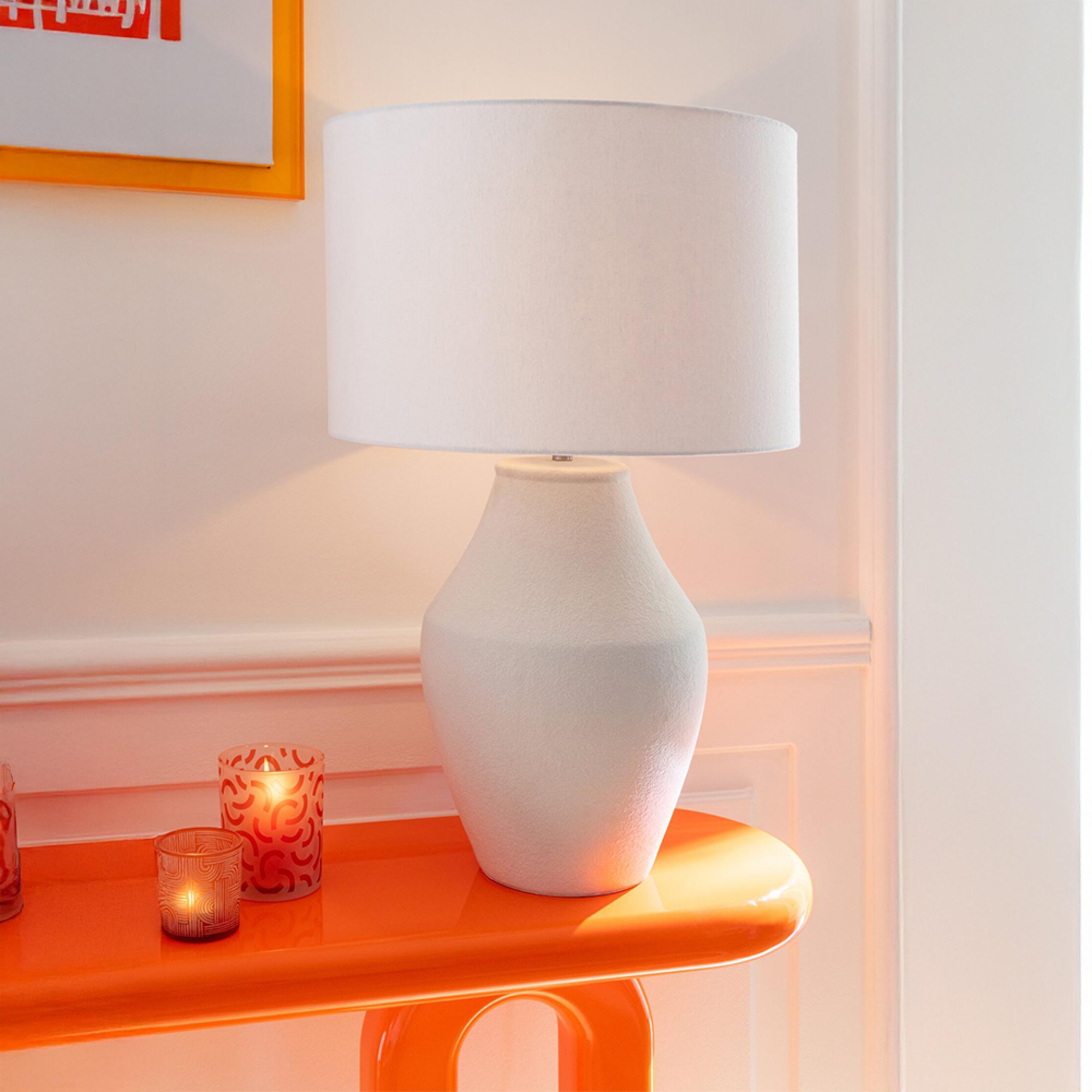 Henri Table Lamp - White - Ceramic