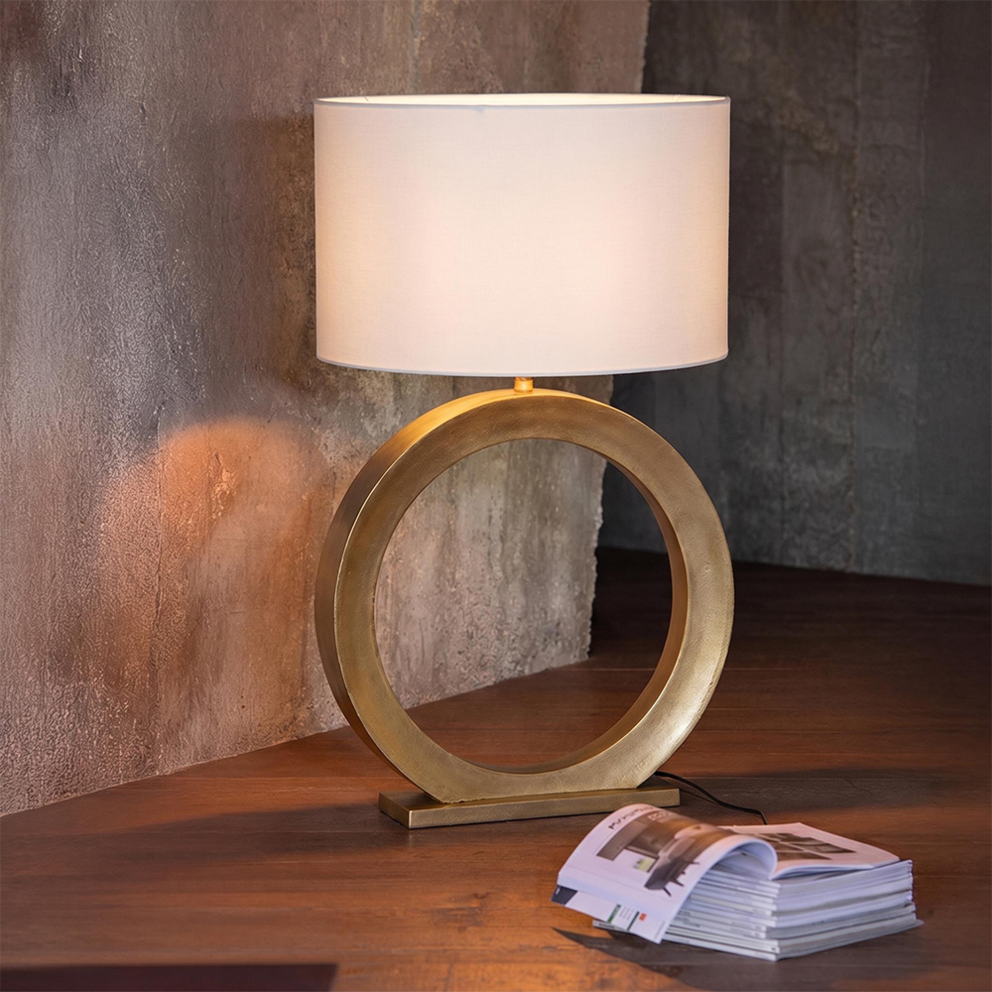 Table Lamp - Round - Gold - Aluminium