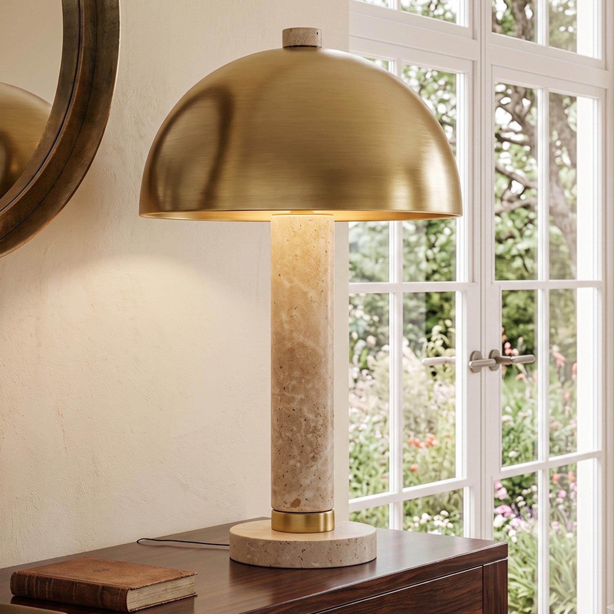 Jara Table Lamp - Brushed Gold - Metal