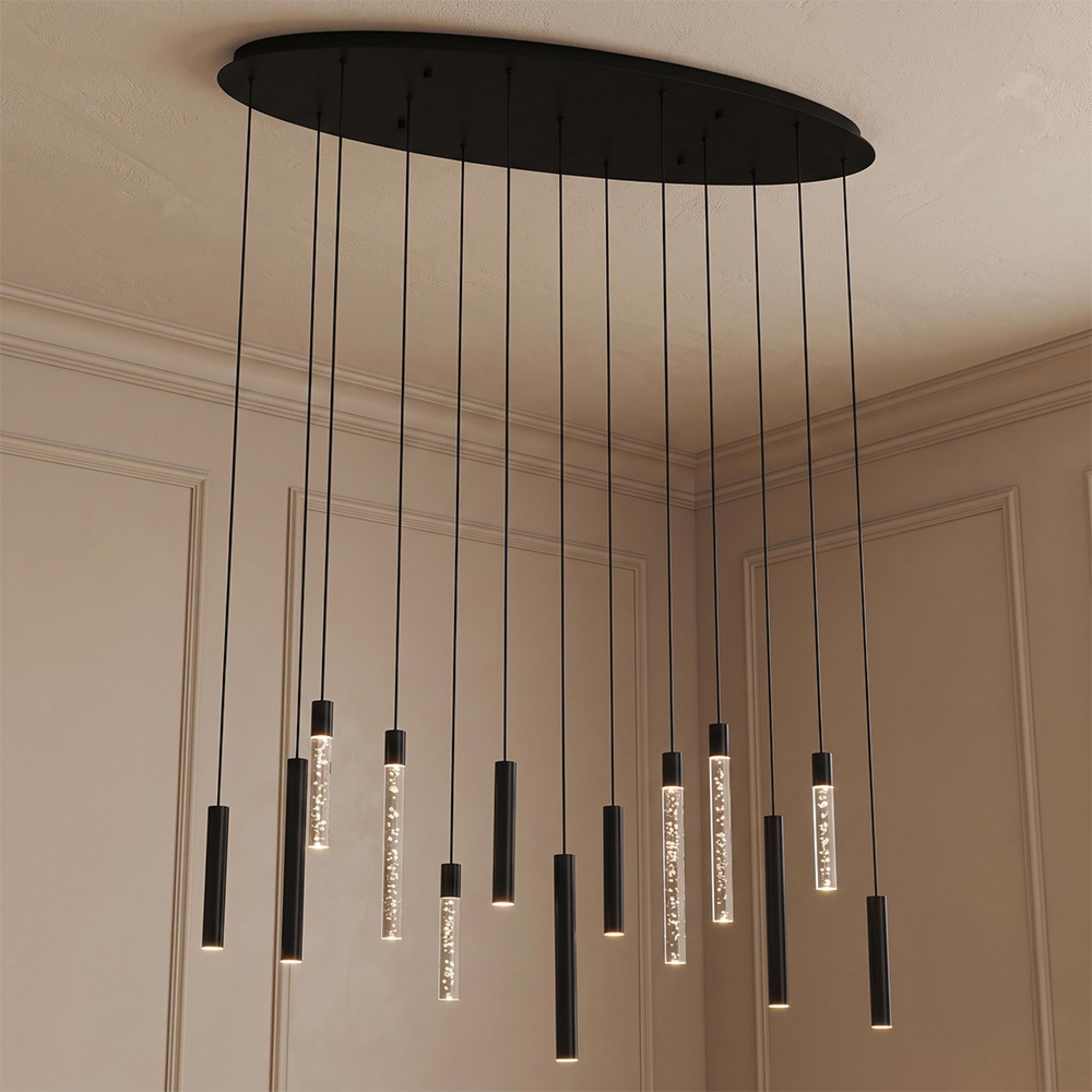 Oxley Chandelier - Large - Bronze - Metal