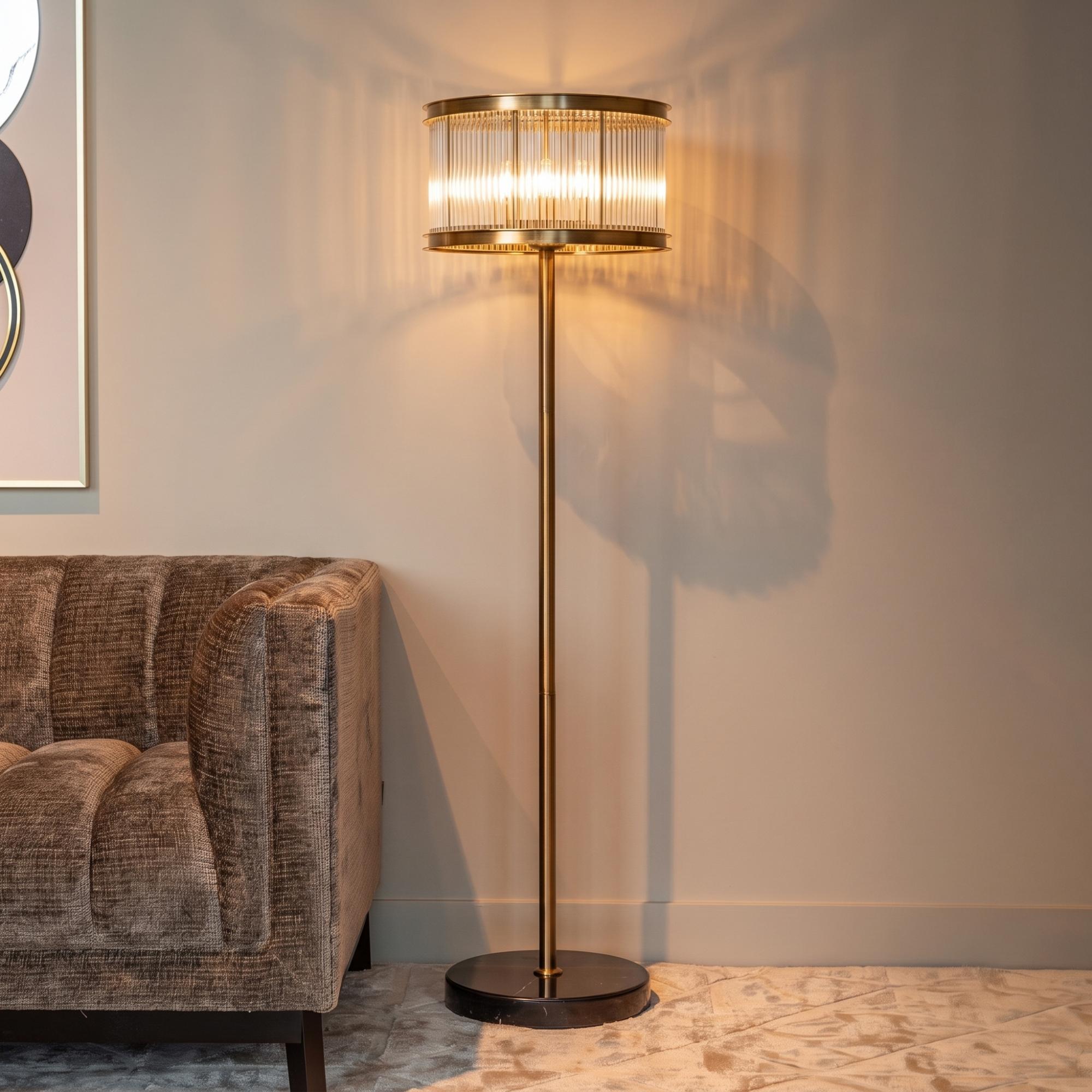 Nadine Bronze Metal Floor Lamp